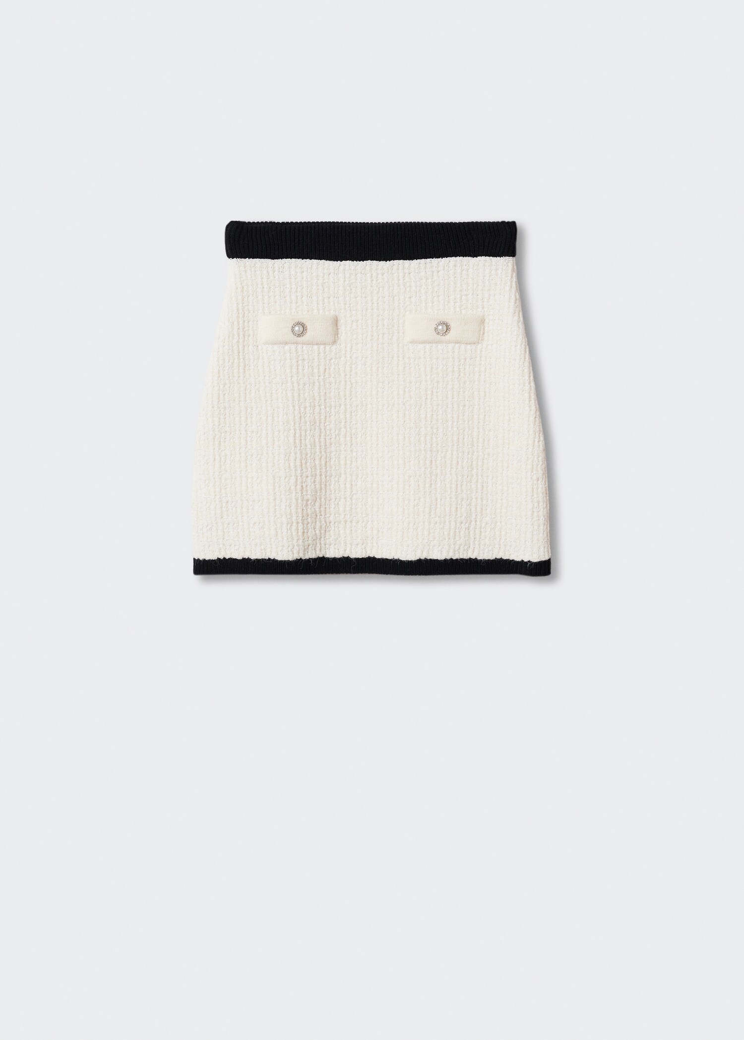 Buttoned tweed skirt - Article without model