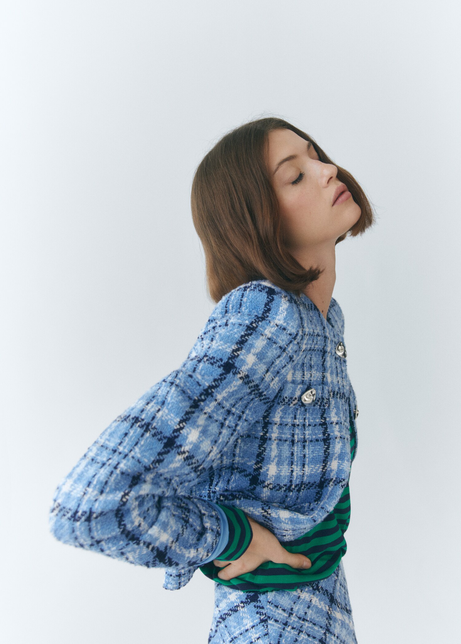 Check tweed jacket - Details of the article 7