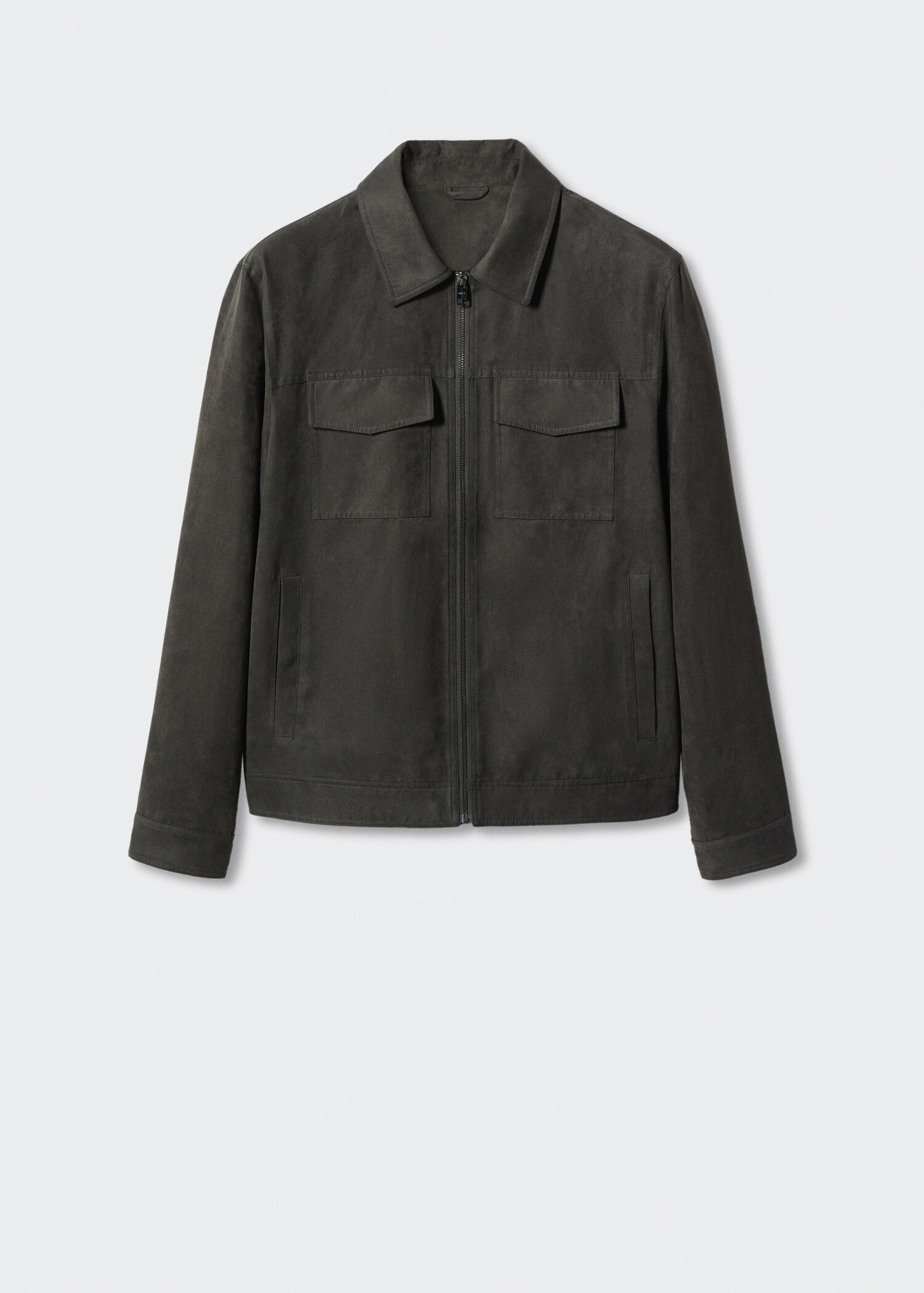 Suede effect jacket - Article without model