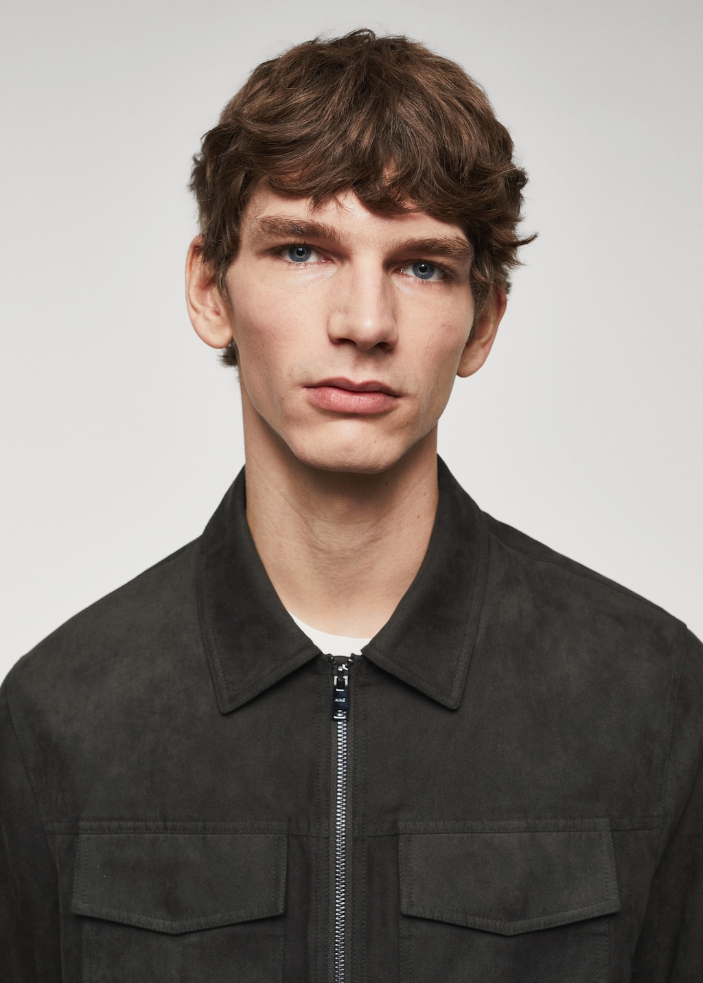 Blouson imitation daim homme hotsell