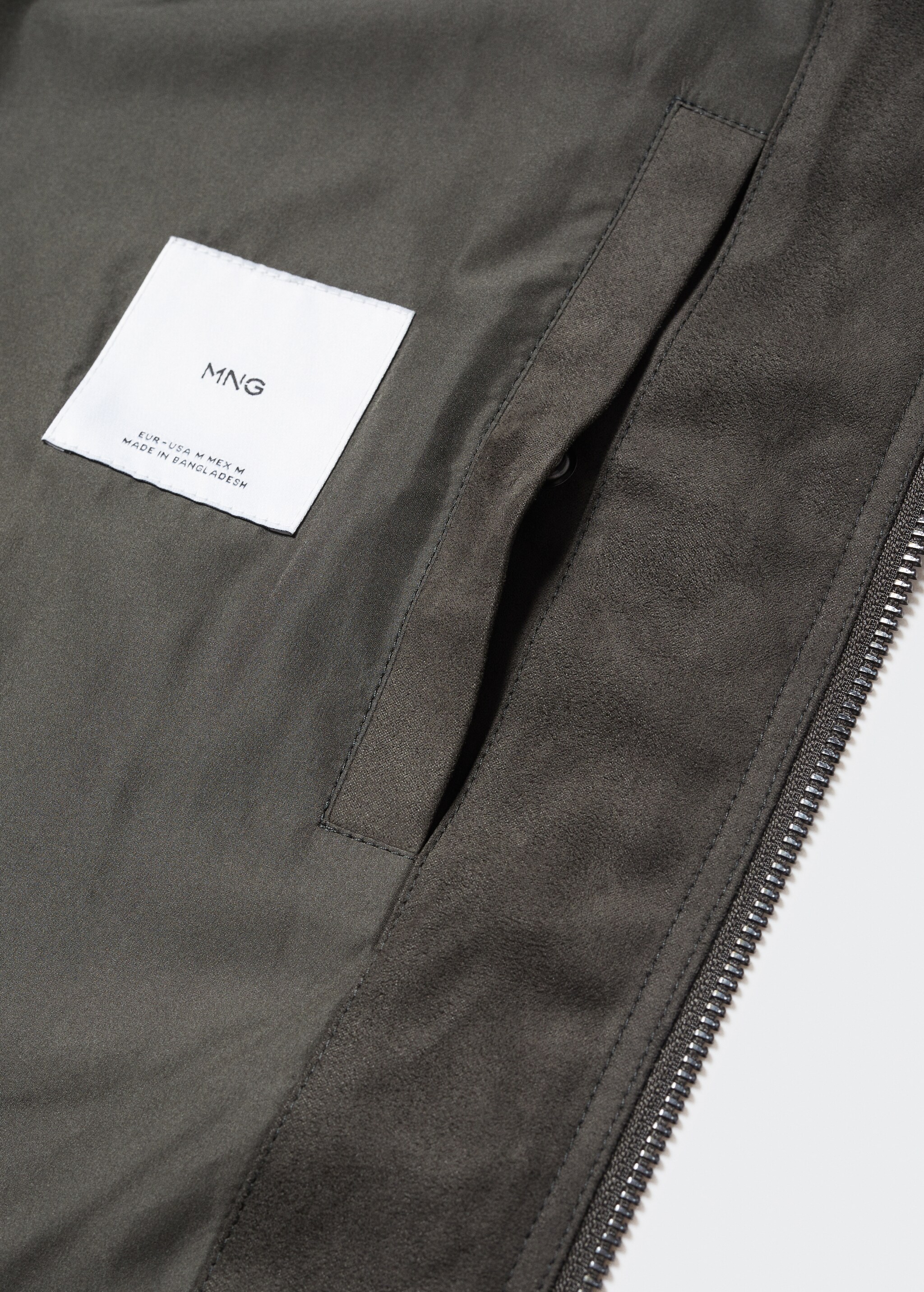 Suede effect jacket - Details of the article 8