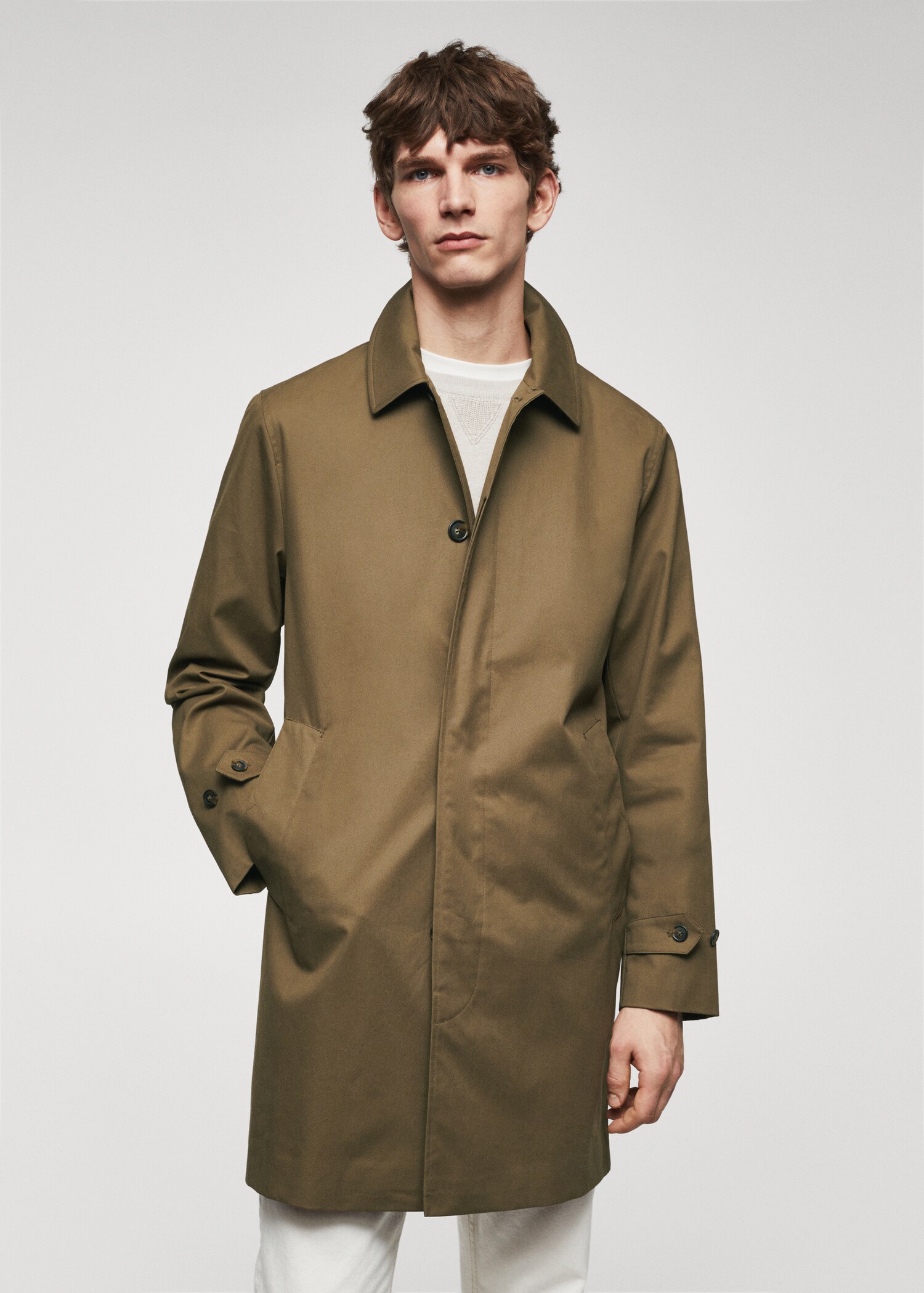 Trench coton hydrofuge - Plan moyen