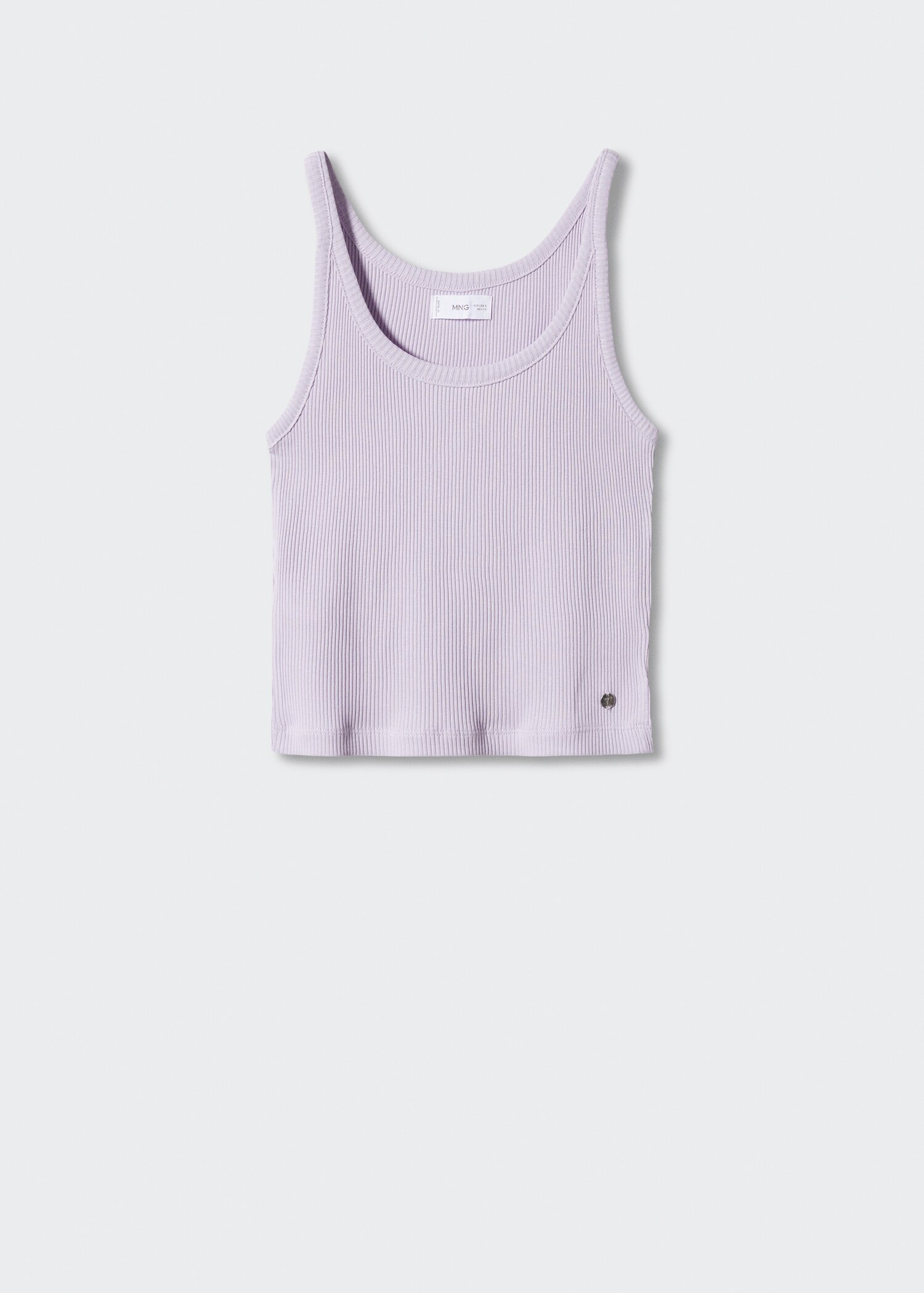 Cropped topp i bomull - Artikkel uten modell