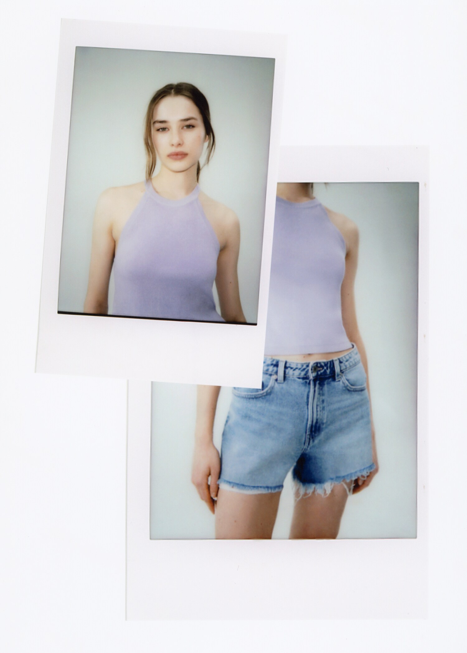 Cropped topp i bomull - Artikkeldetalj 5