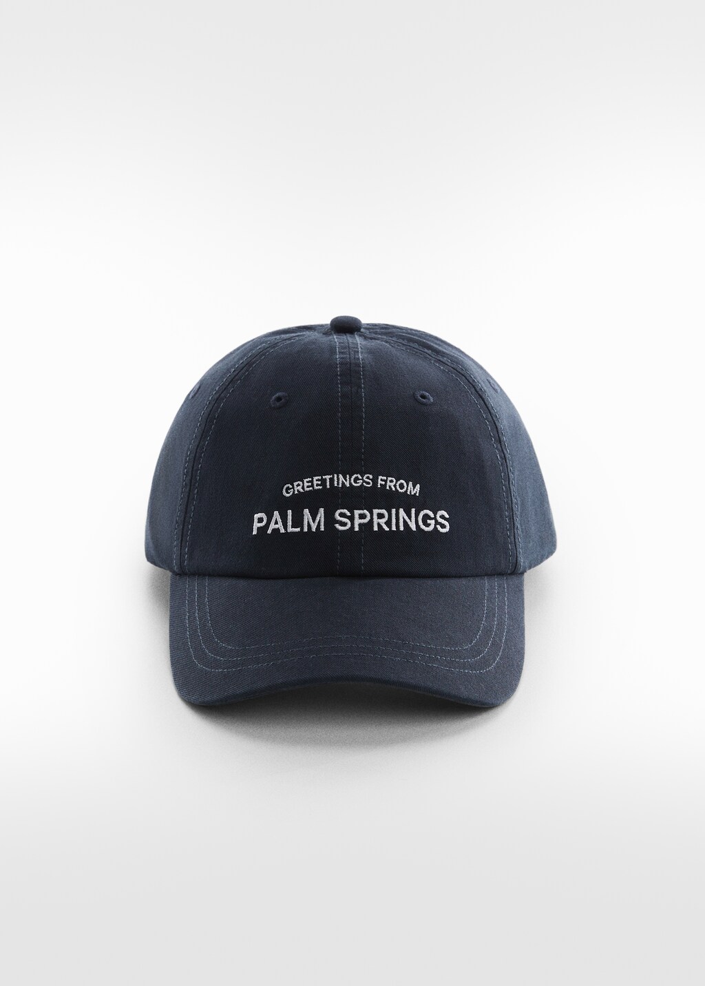 Embroidered message cap - Men | MANGO Vietnam