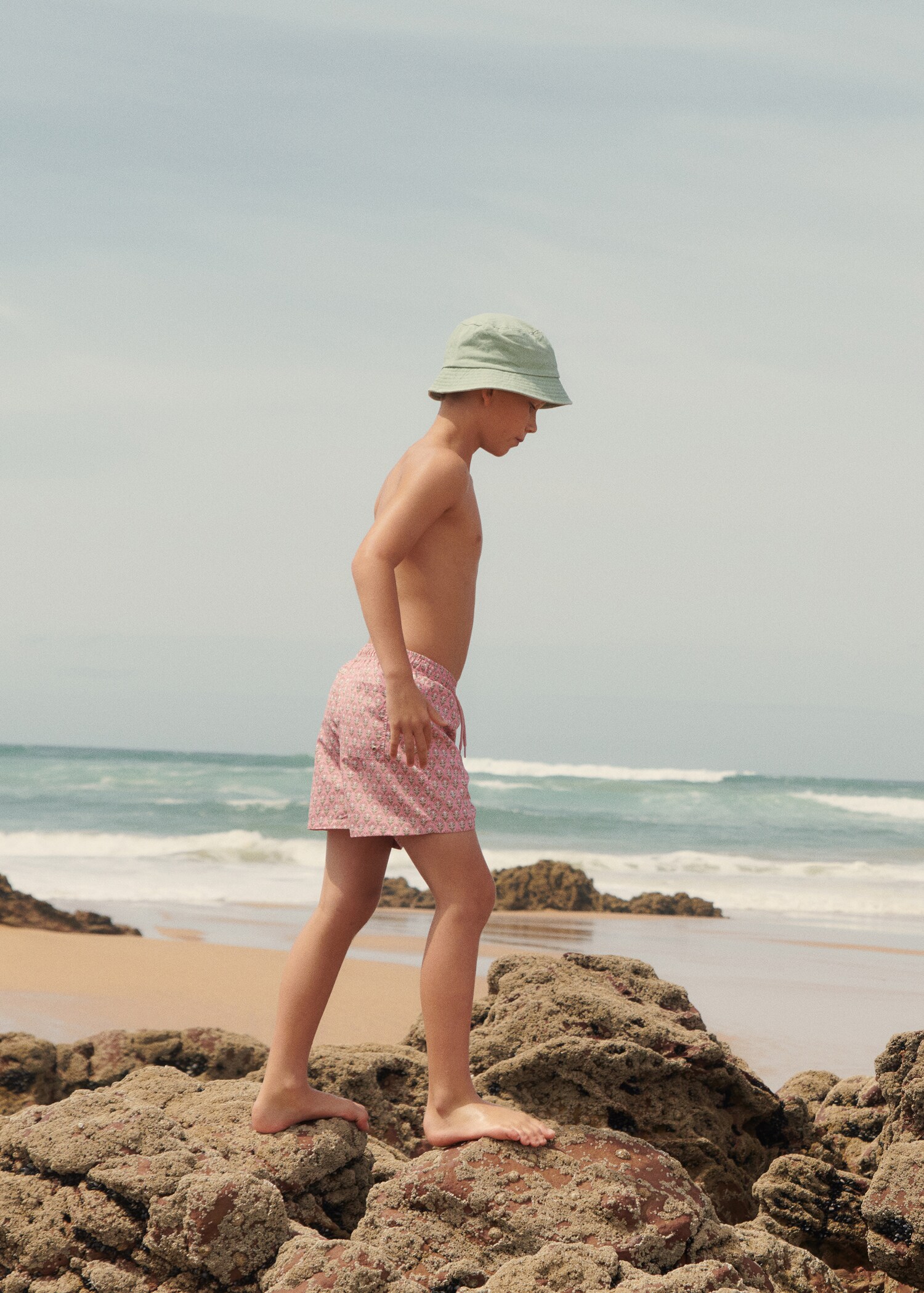 Badeshorts mit Mini-Blumenprint - Detail des Artikels 5