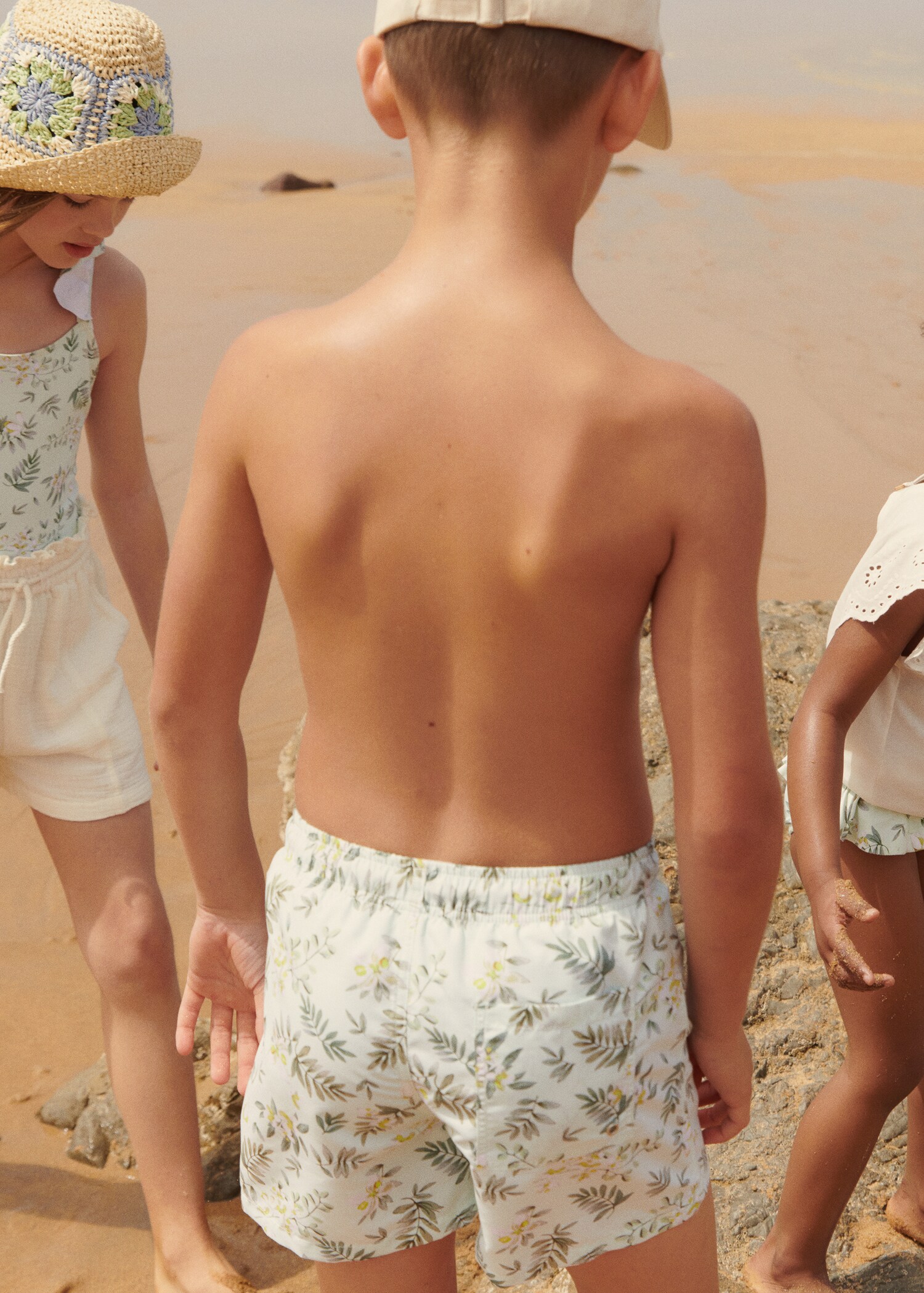 Badeshorts mit Blatt-Motiv - Detail des Artikels 5