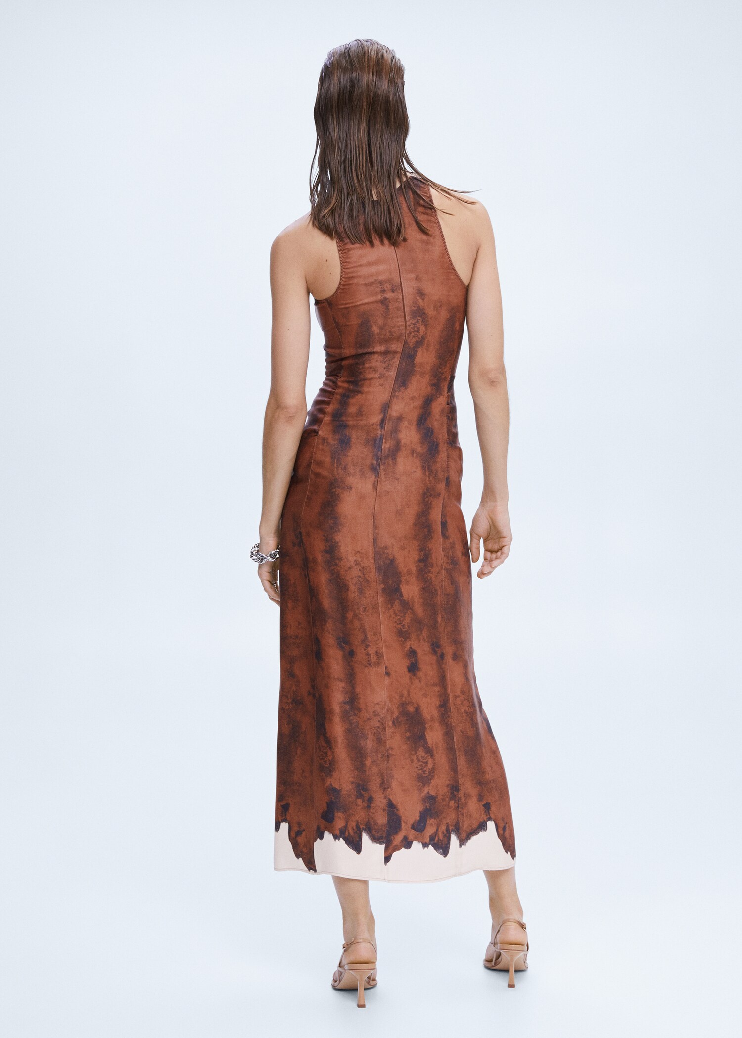 Vestido tie-dye drapeado - Reverso del artículo