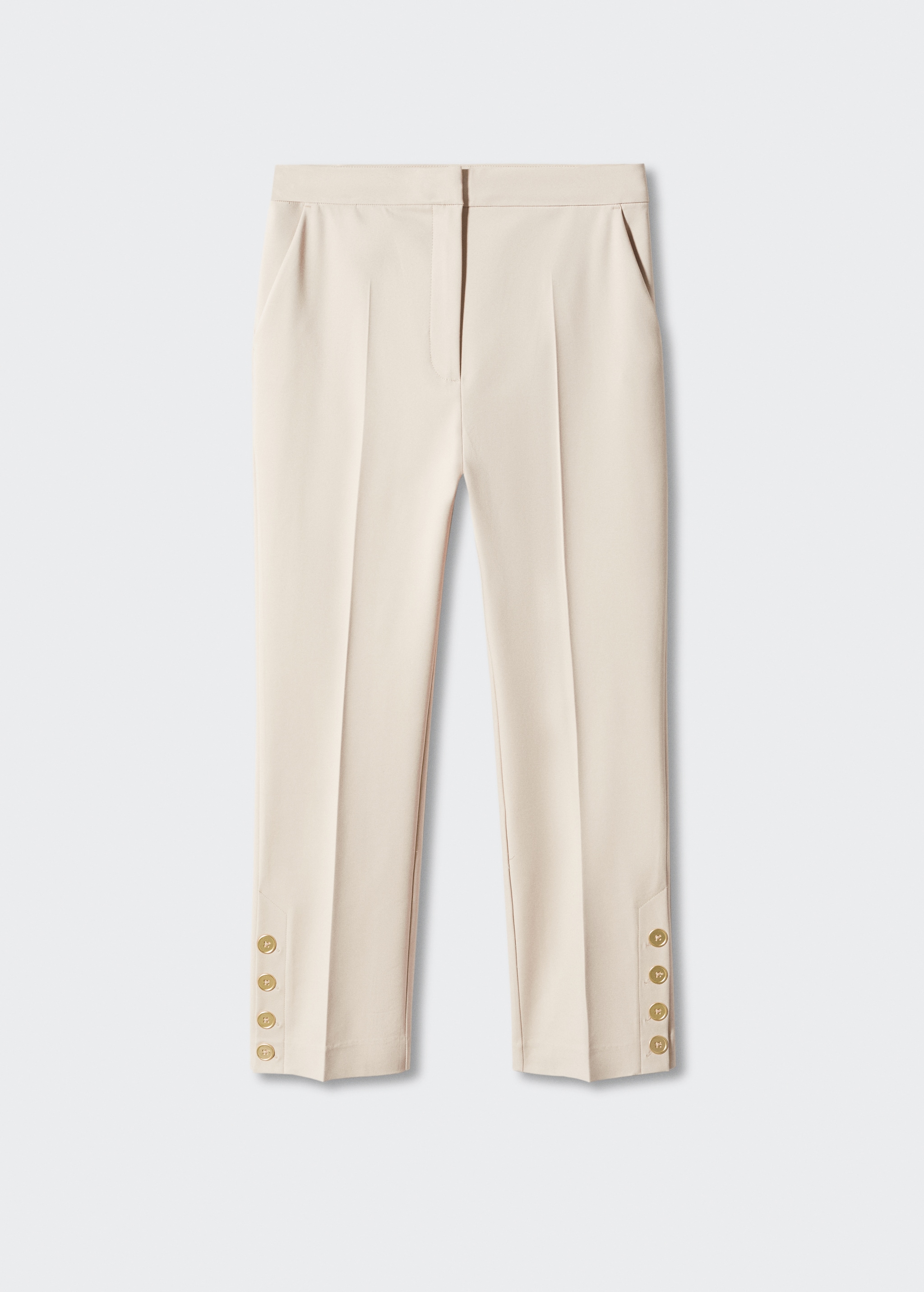 Buttons straight-fit trousers - Article without model
