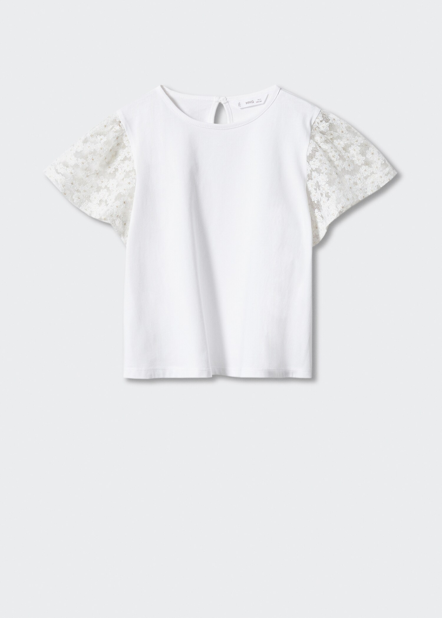 Tricou cu mâneci brodate - Articol fără model