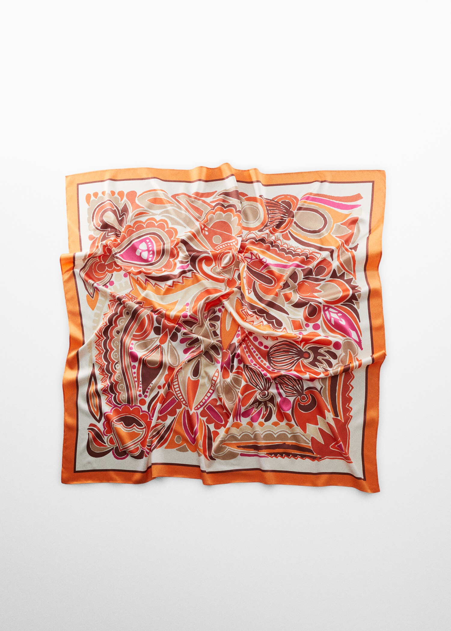 Foulard satiné imprimé - Article sans modèle