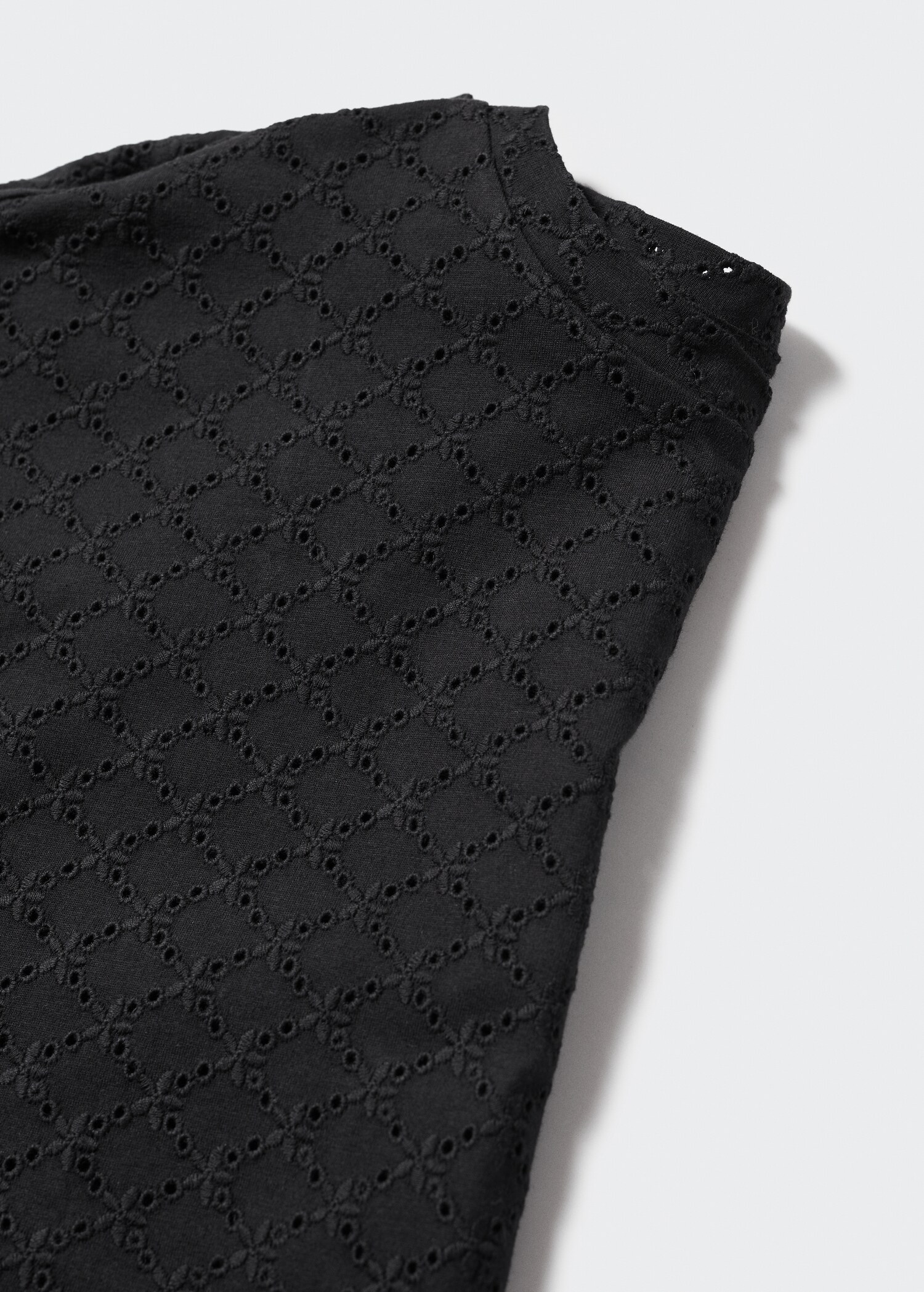 Openwork cotton-blend T-shirt - Details of the article 8