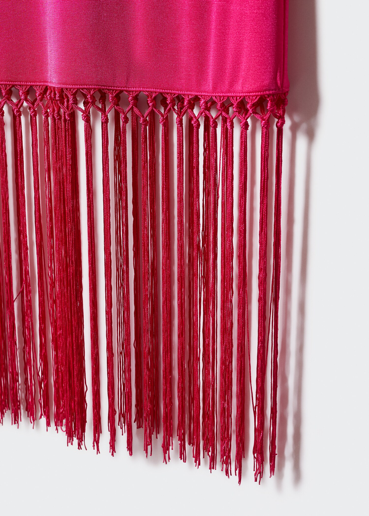 Vestido flecos cuello halter - Detalle del artículo 8