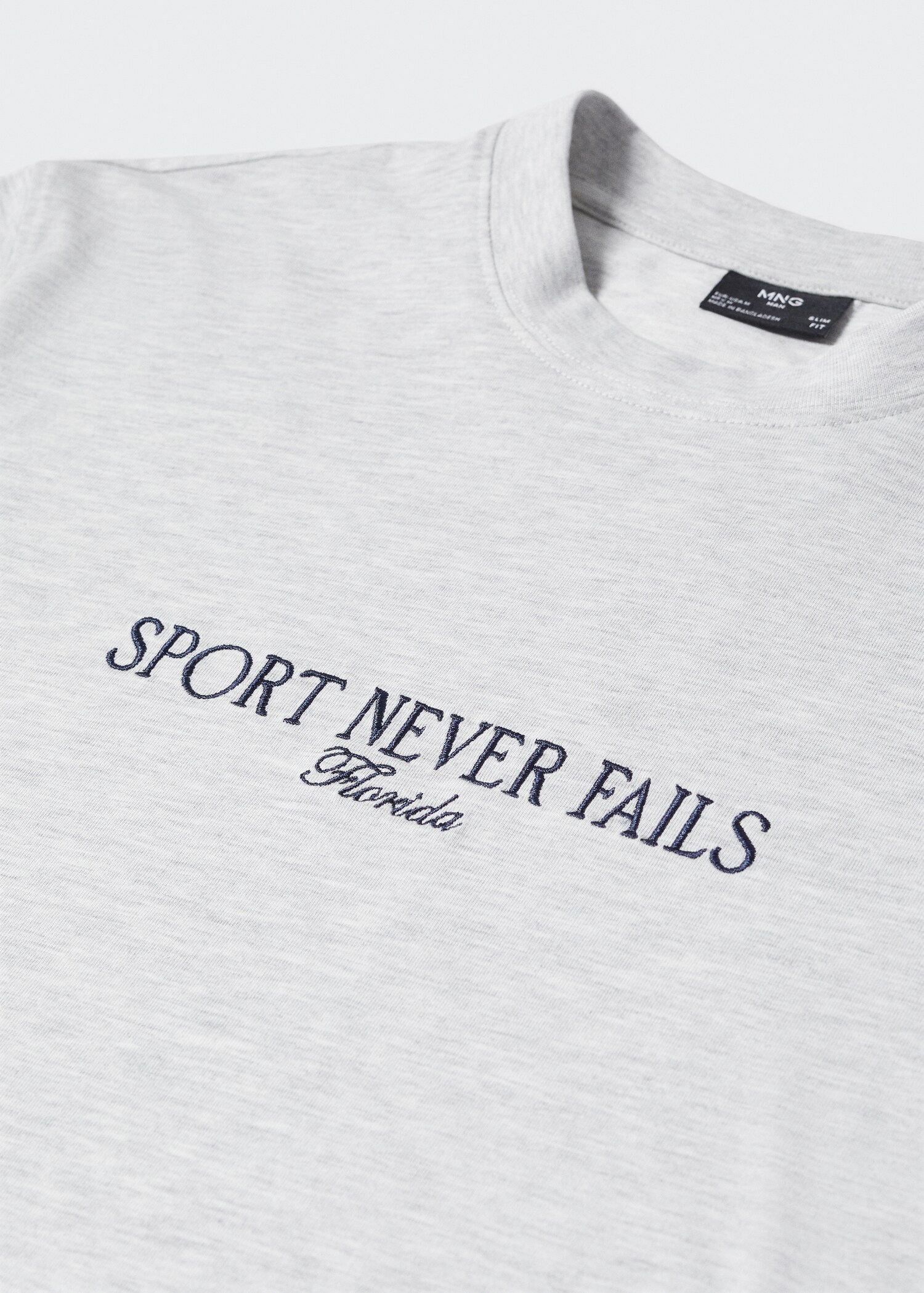 T-shirt coton message brodé - Détail de l'article 8