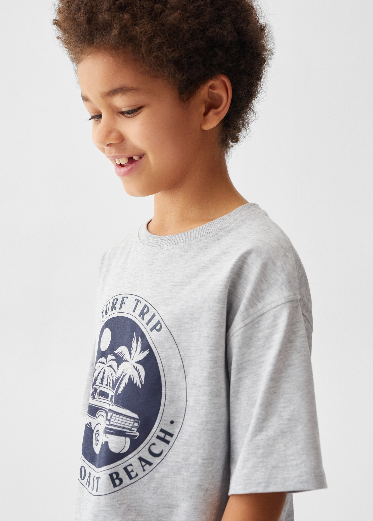 Printed cotton-blend t-shirt - Details of the article 1