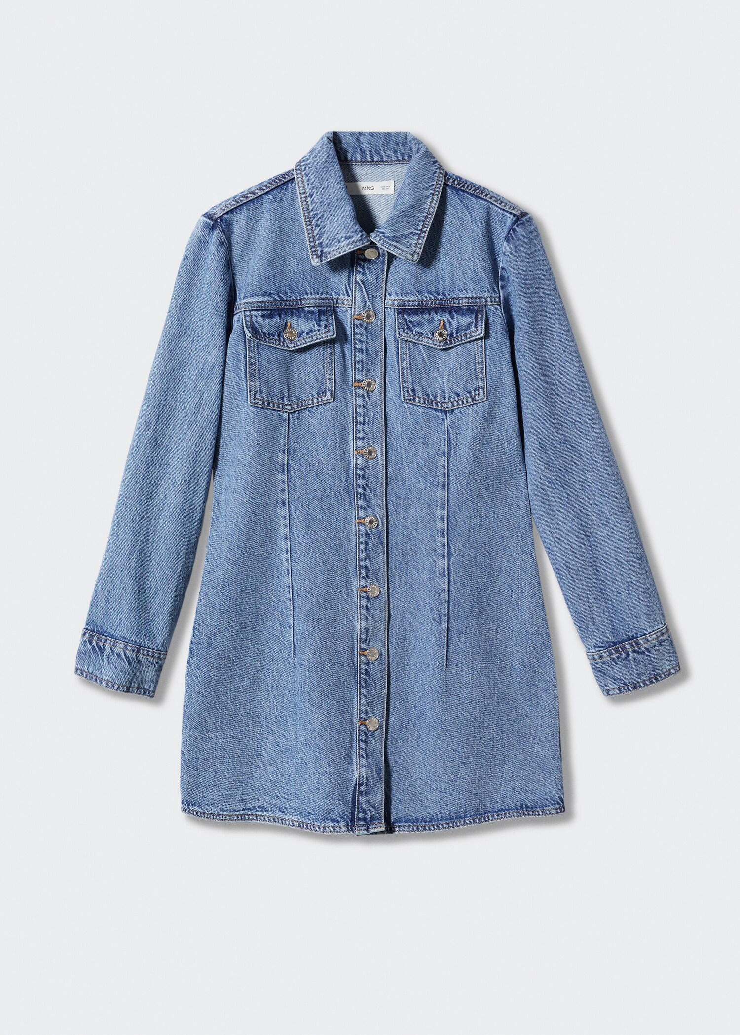 Denim dress with pockets - Article without model