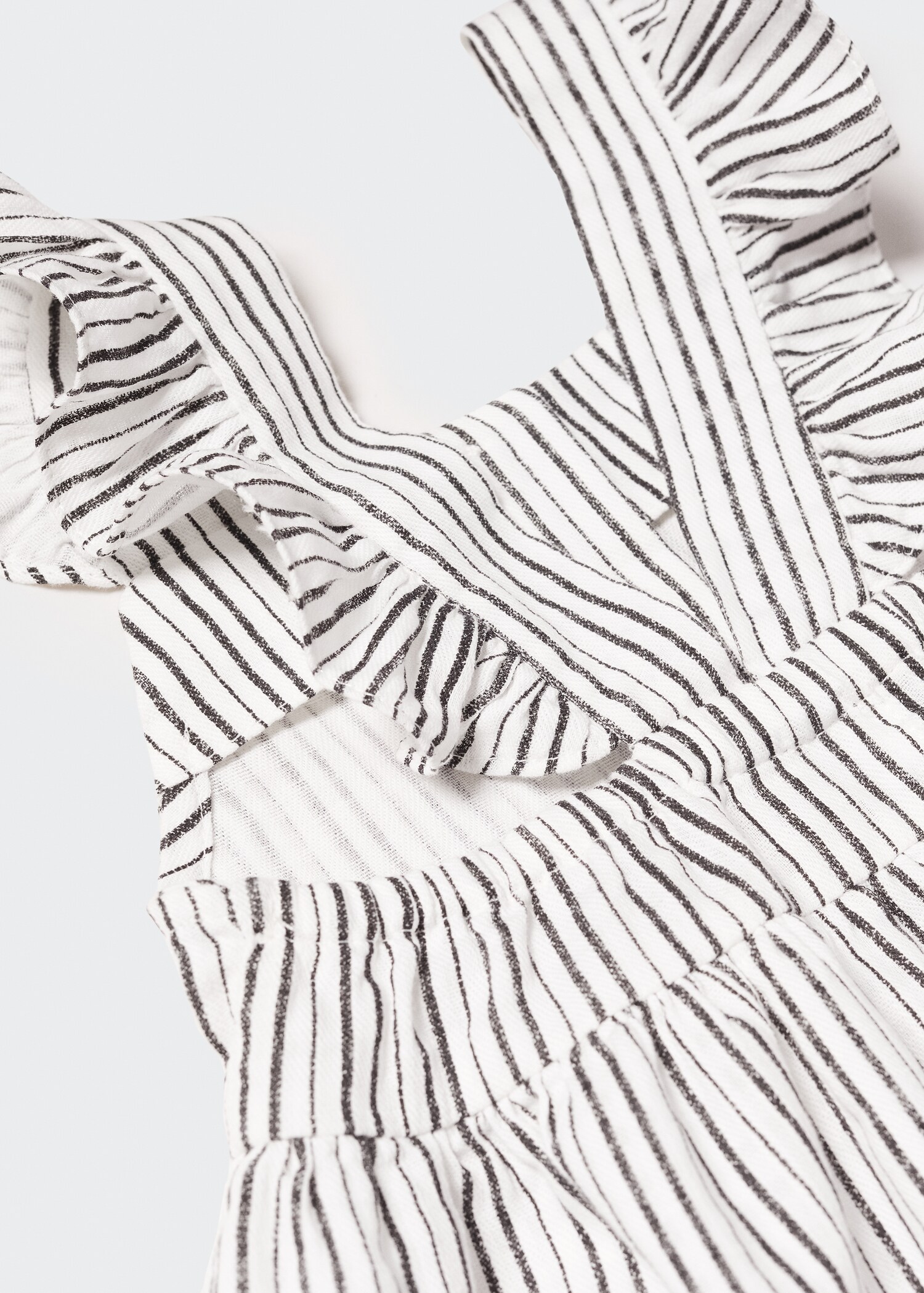 Striped ruffle dress - Details of the article 0