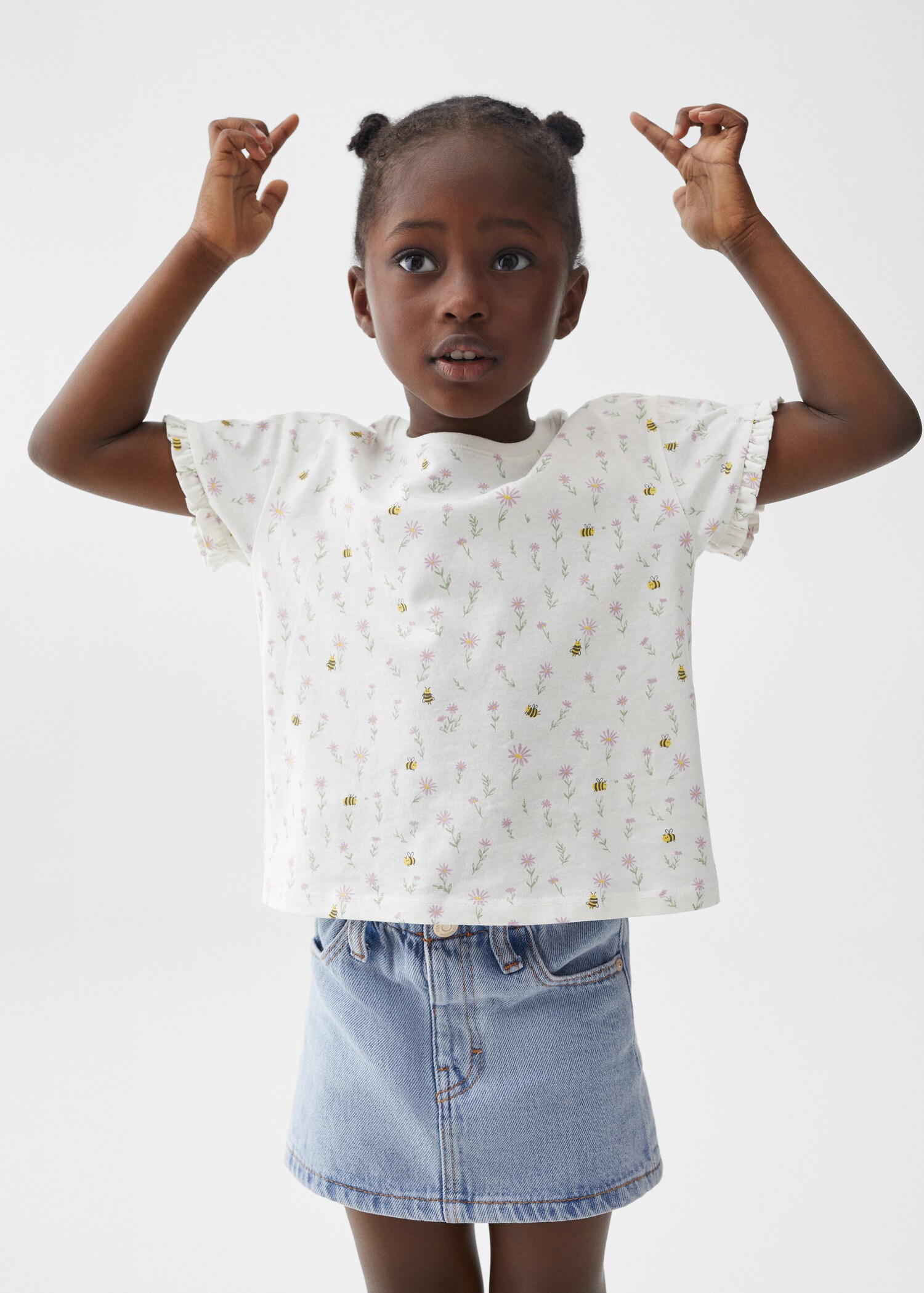 Floral print T-shirt - Medium plane