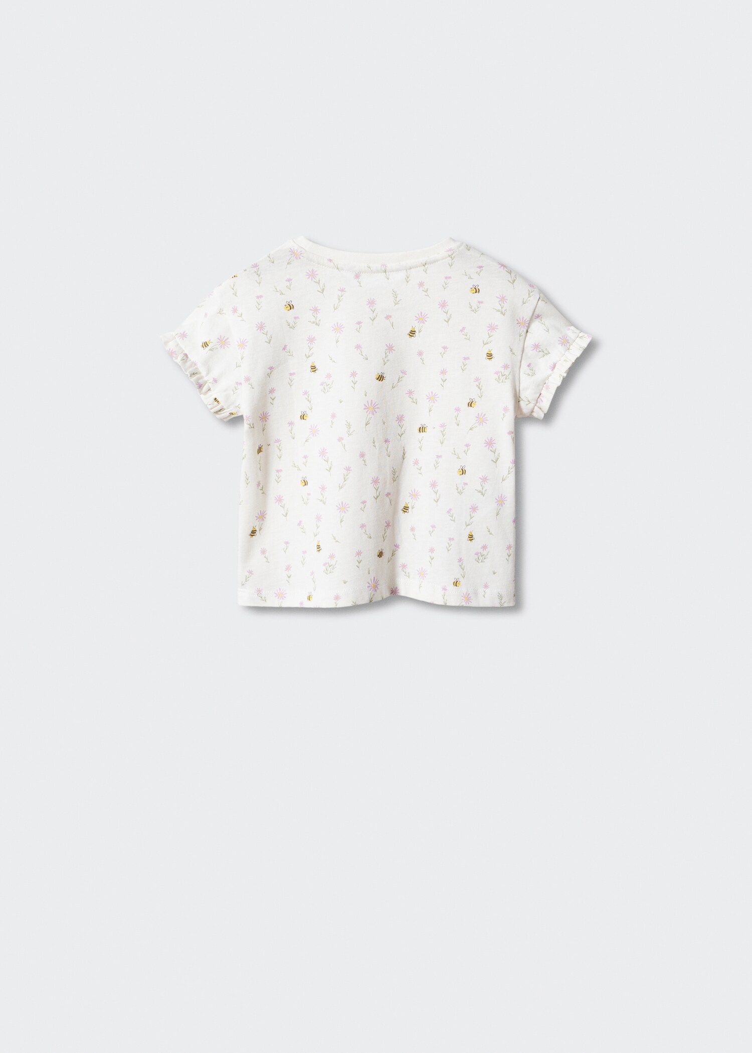 Floral print T-shirt - Reverse of the article