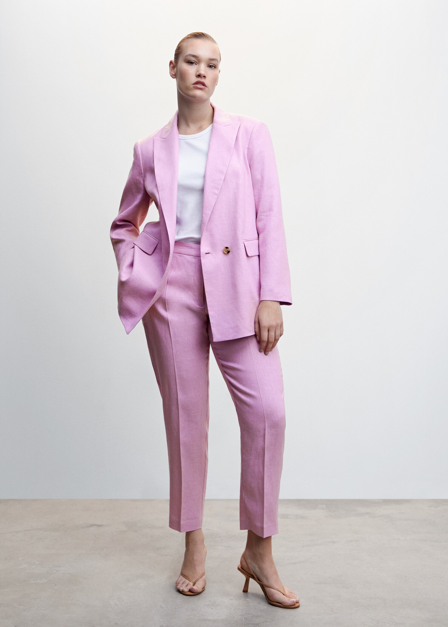100% linen trousers - Details of the article 3