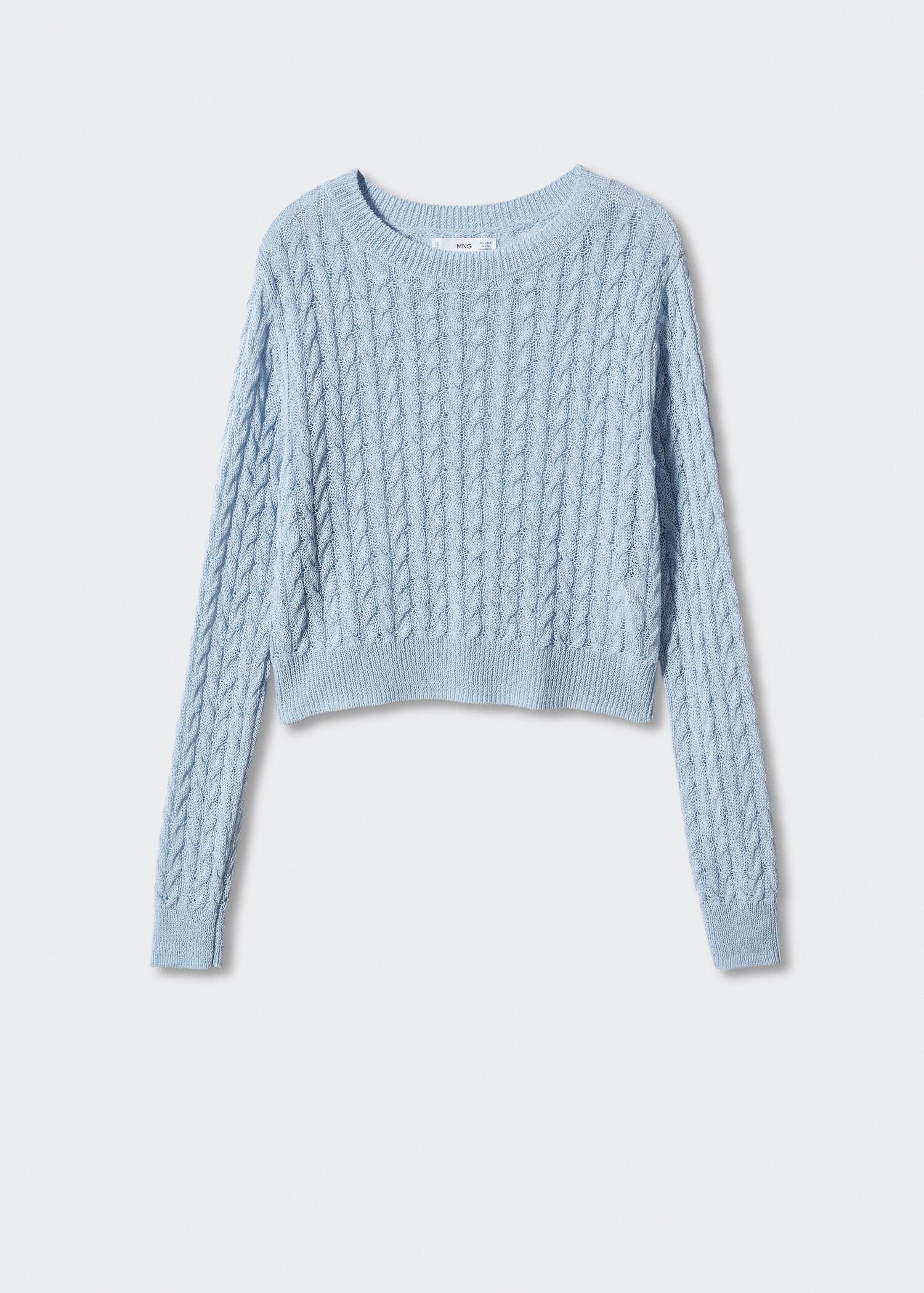 Knitted braided sweater - Article without model