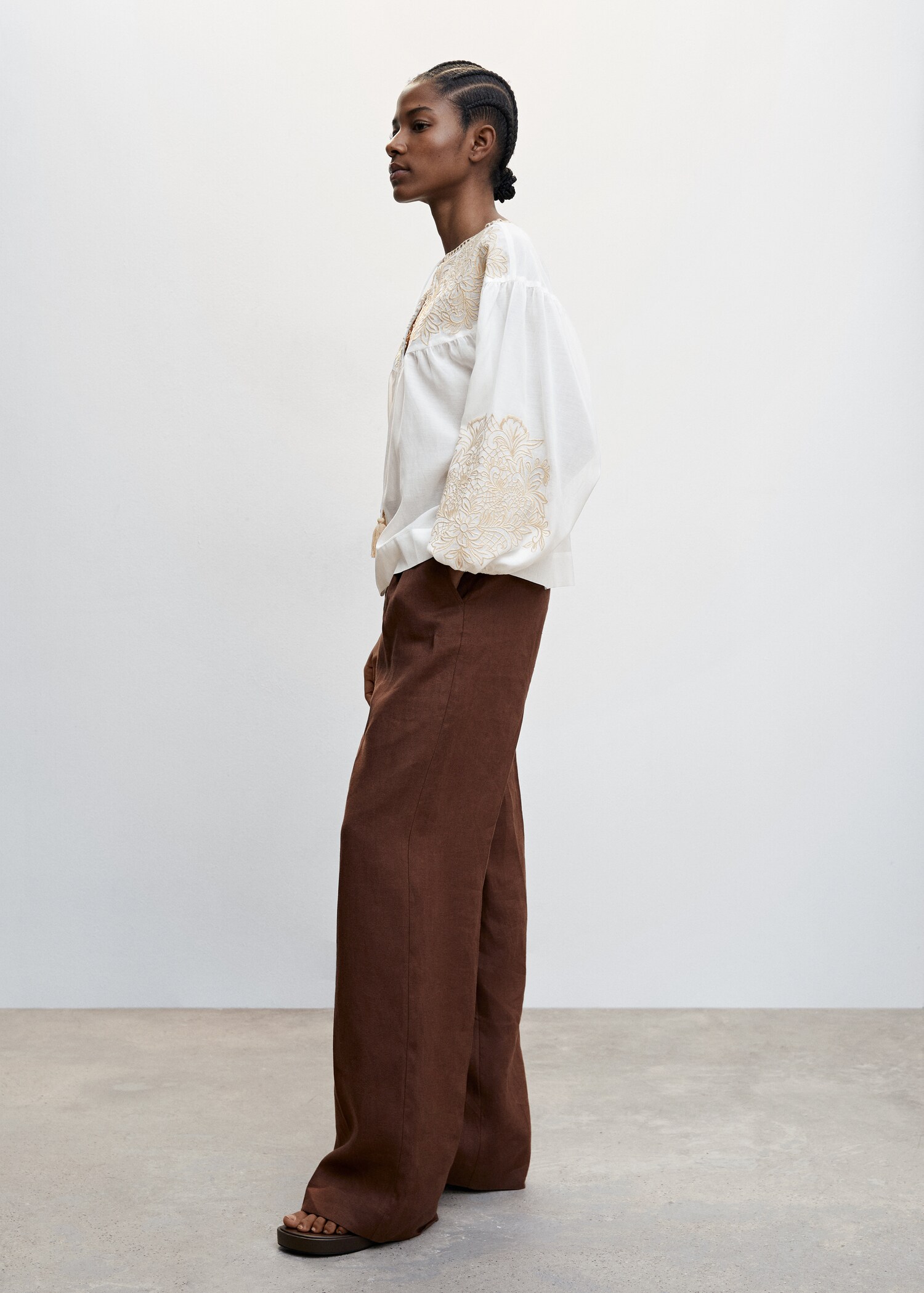 Blouse brodée cordon - Détail de l'article 2
