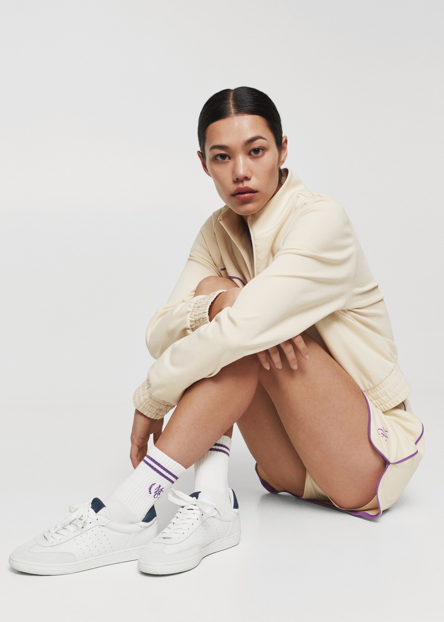 Embroidered double stripe socks - Details of the article 9