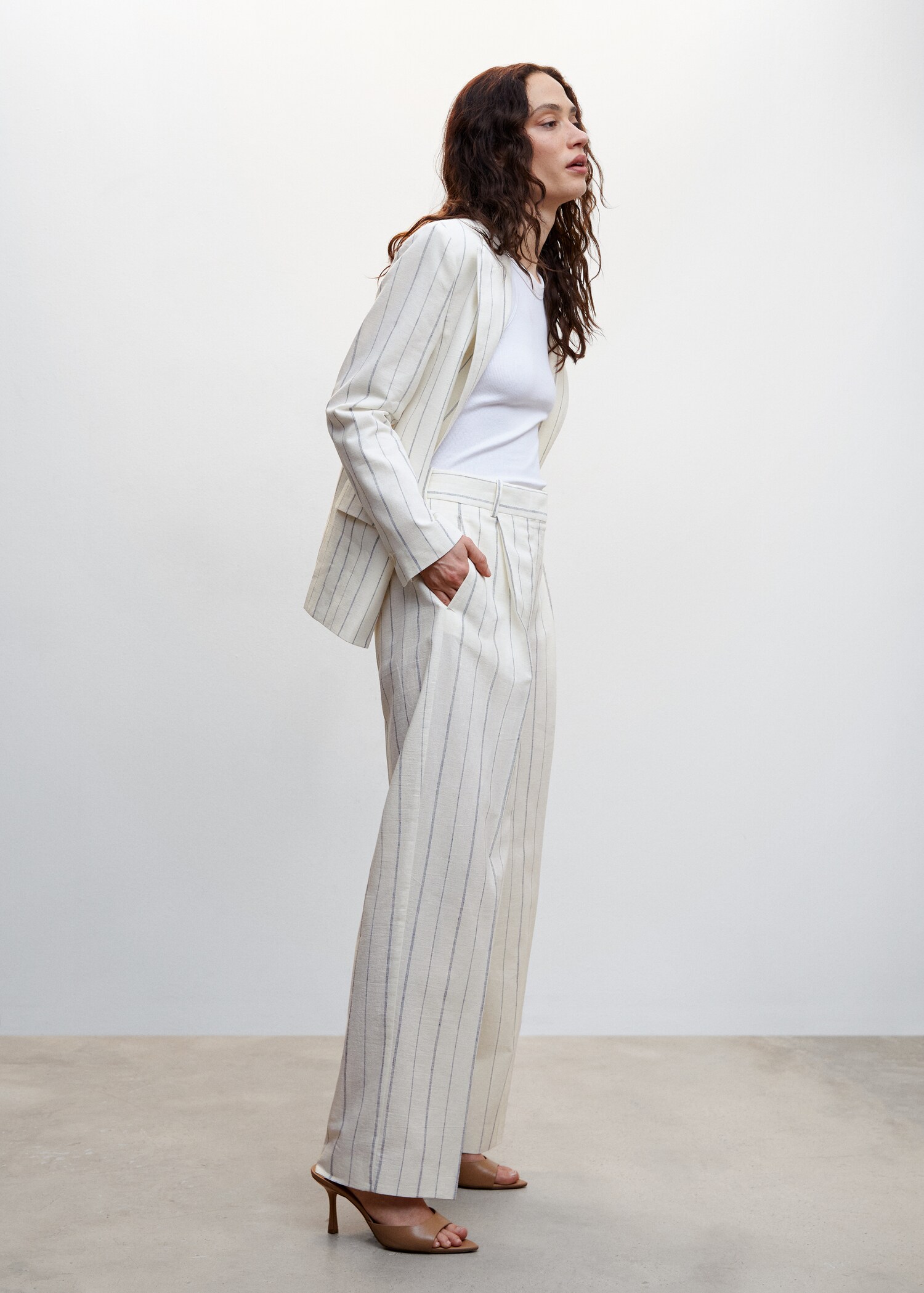 Striped suit trousers - Details of the article 6