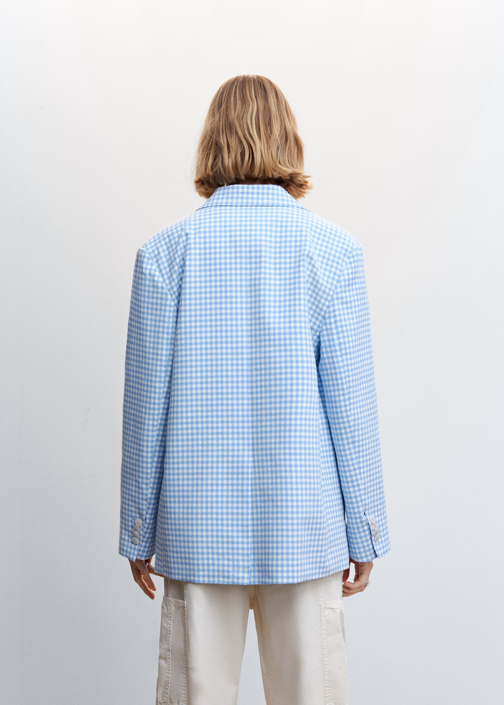 Gingham blazer - Reverse of the article