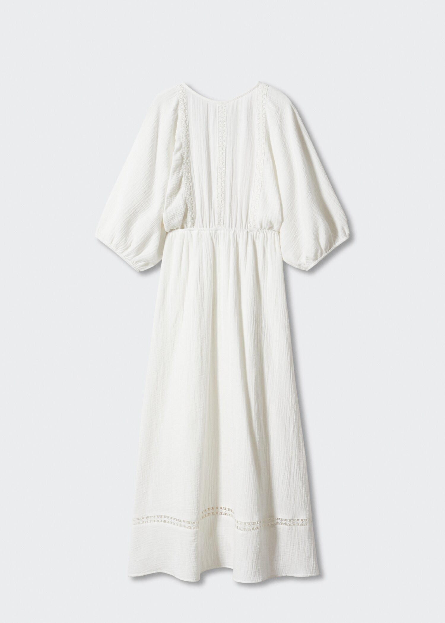 Cotton dress with rear bow - Article without model
