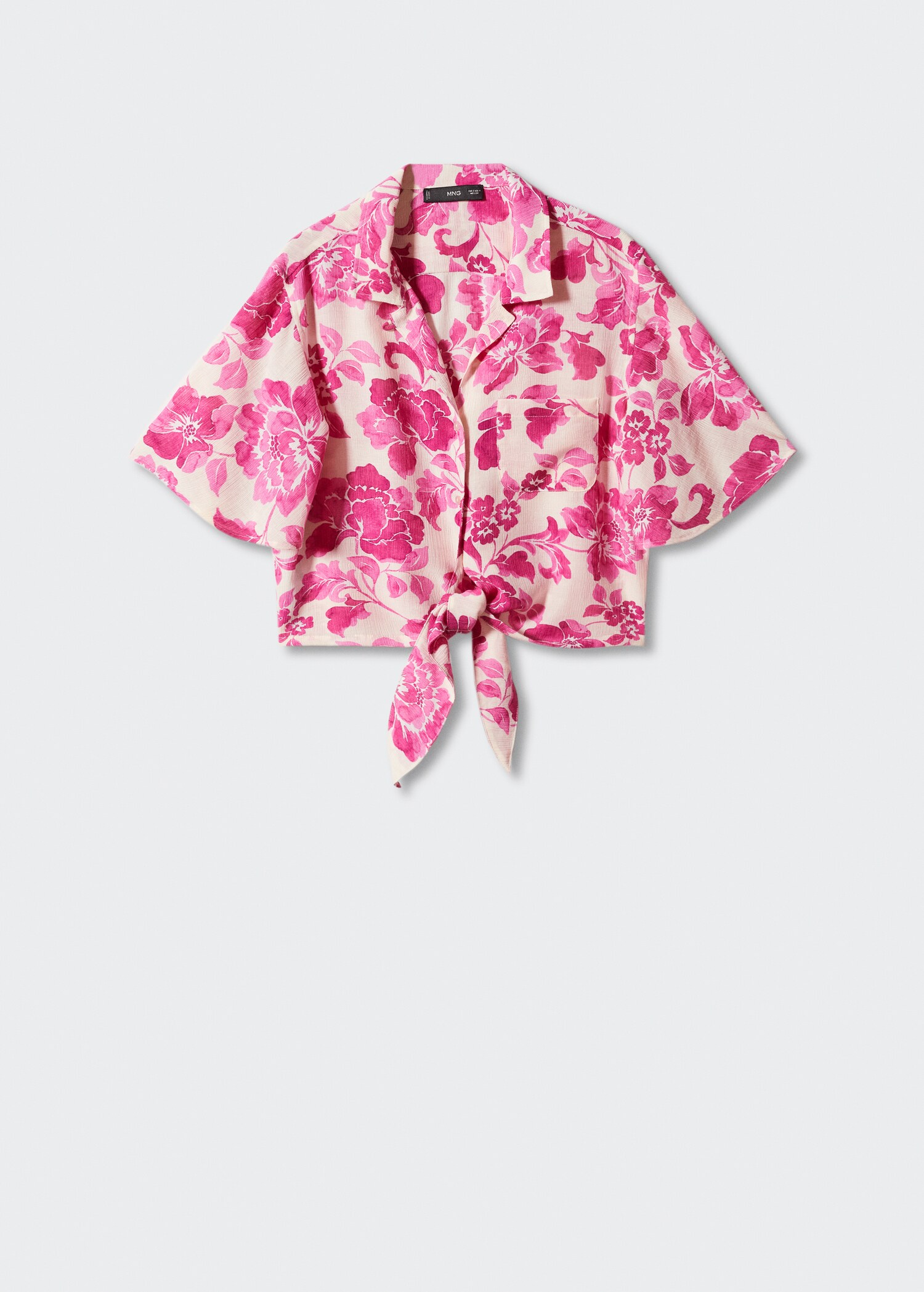 Floral shirt with knot - Article without model