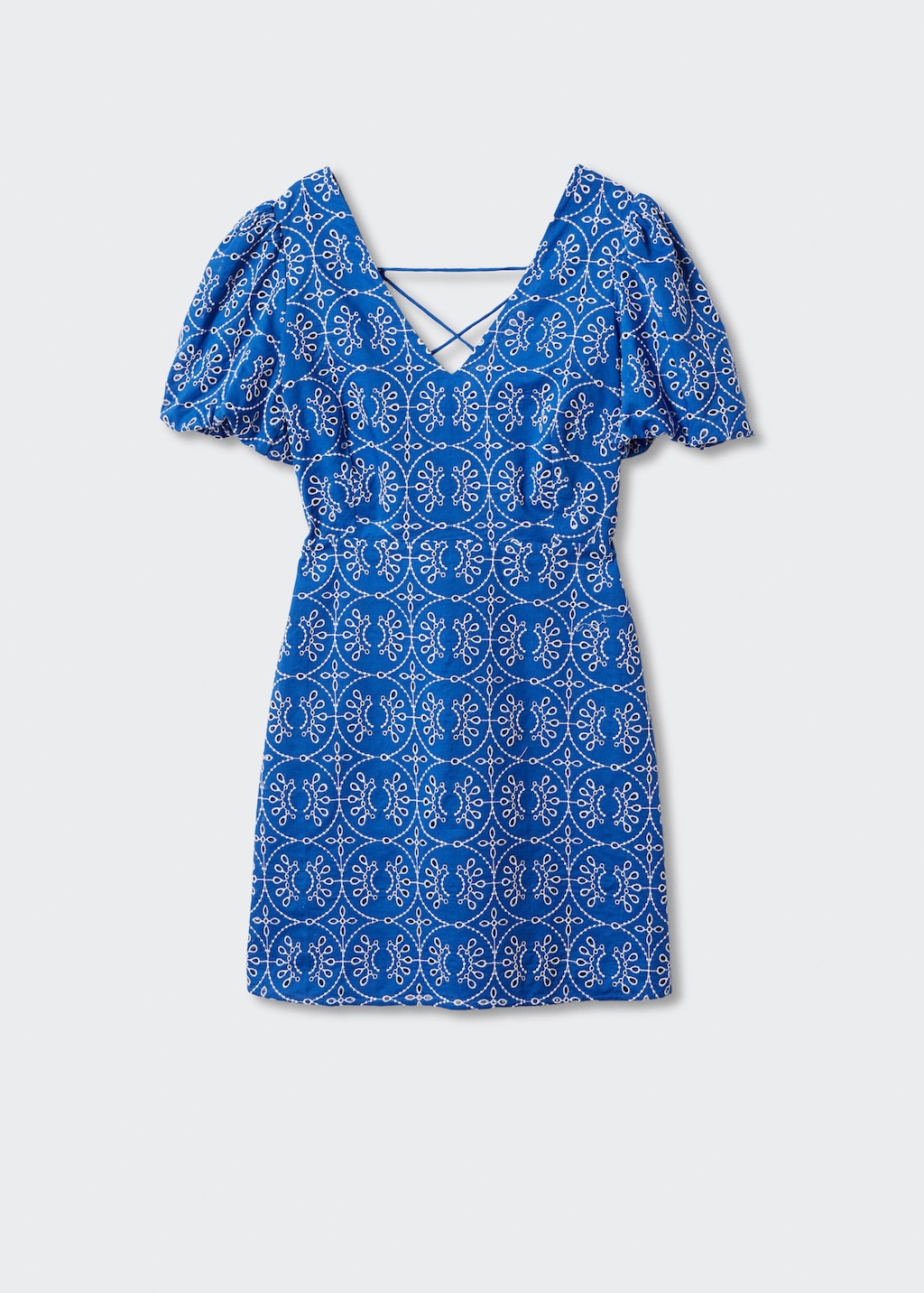 Mango robe bleue hotsell