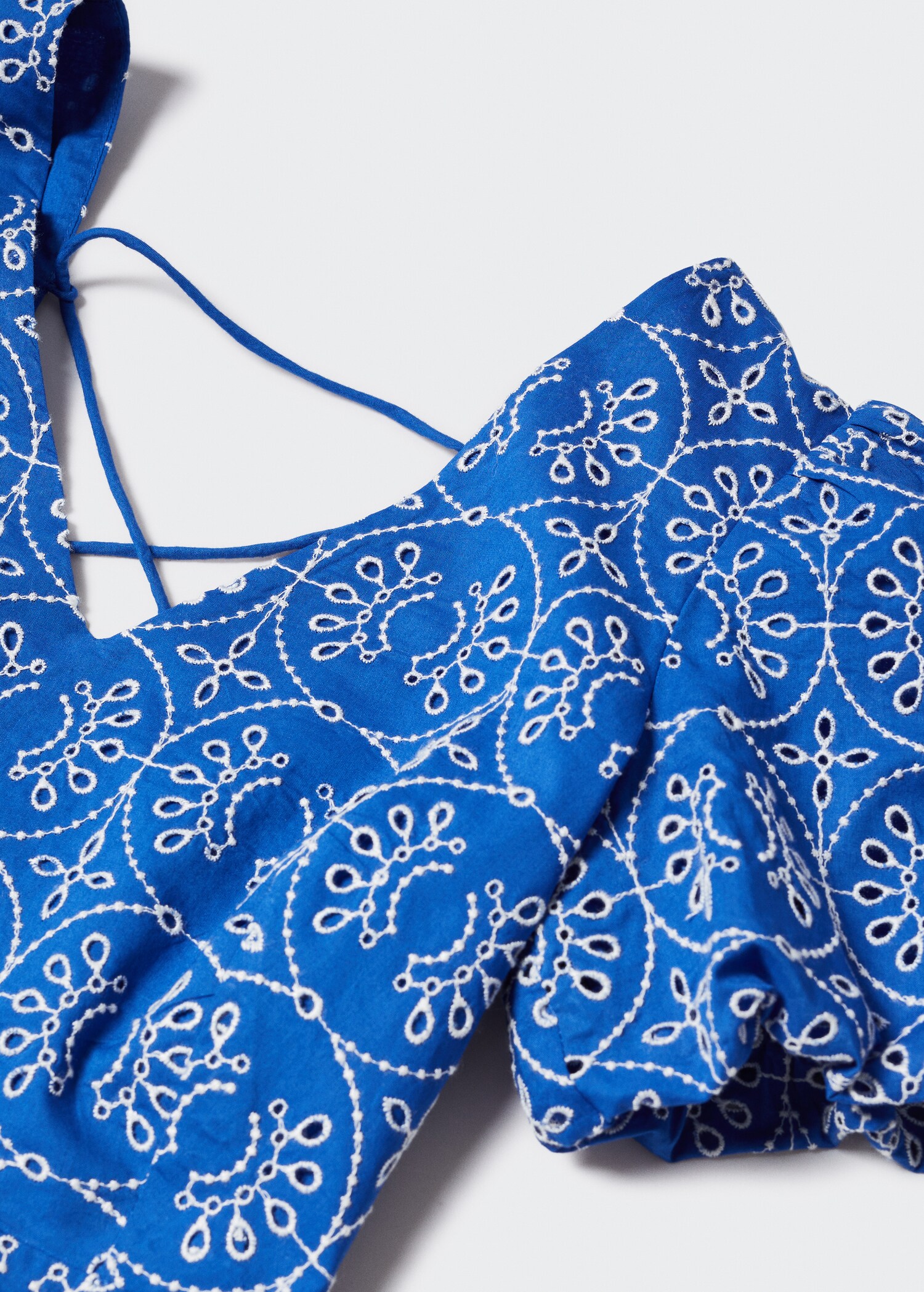 Embroidered open back dress - Details of the article 8