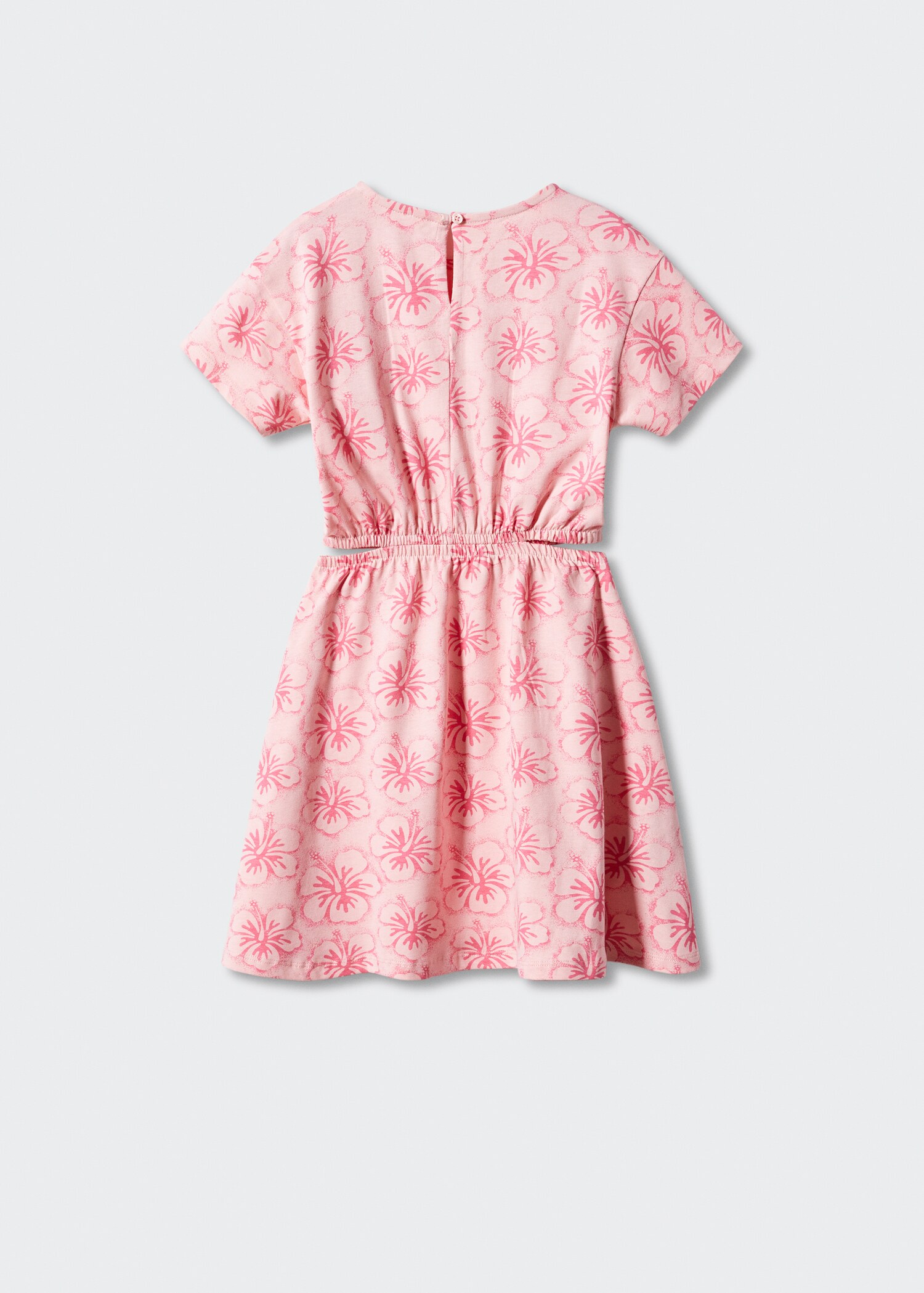 Printed cut-out detail dress - Reverse of the article
