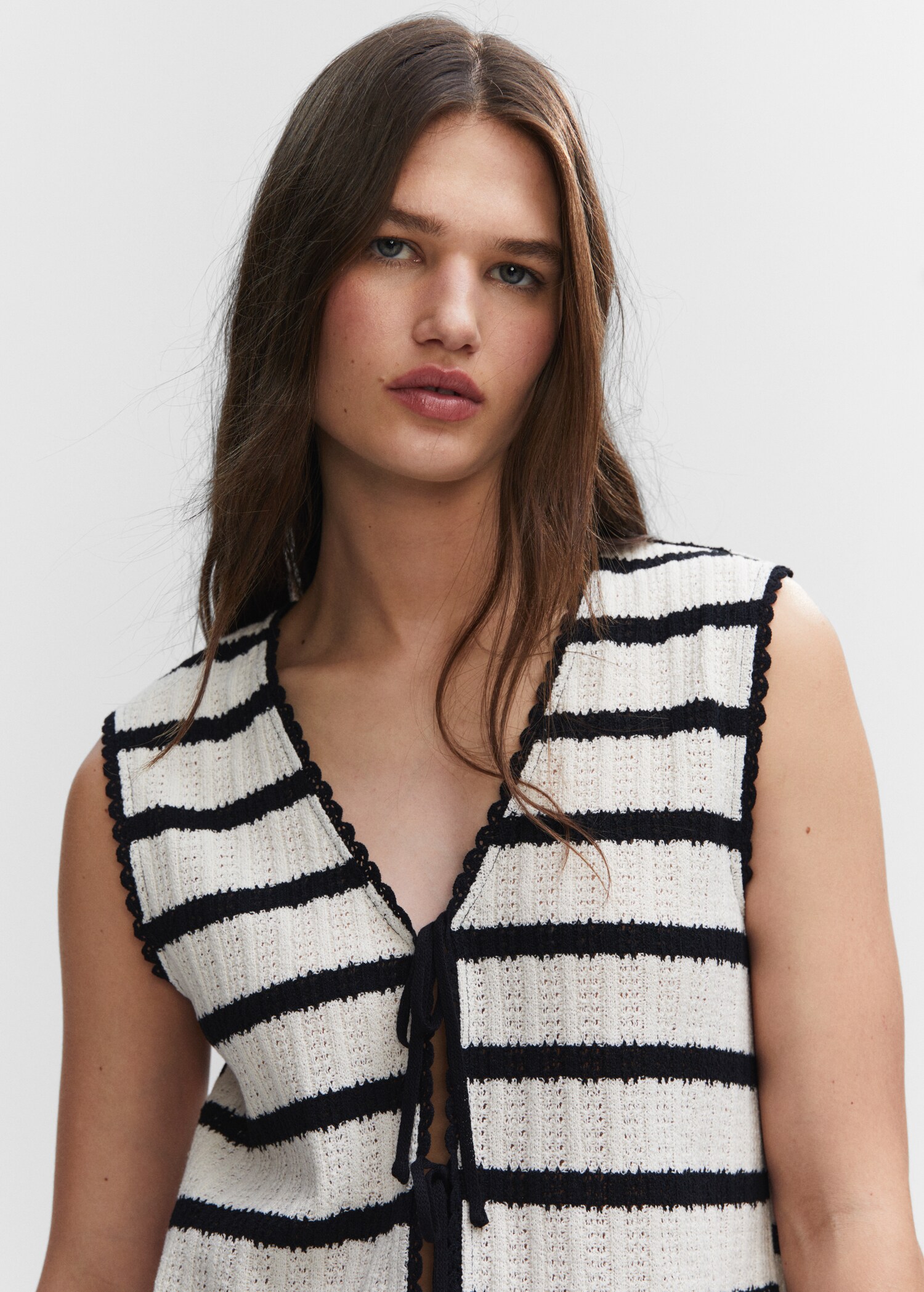 Crochet striped top - Details of the article 1