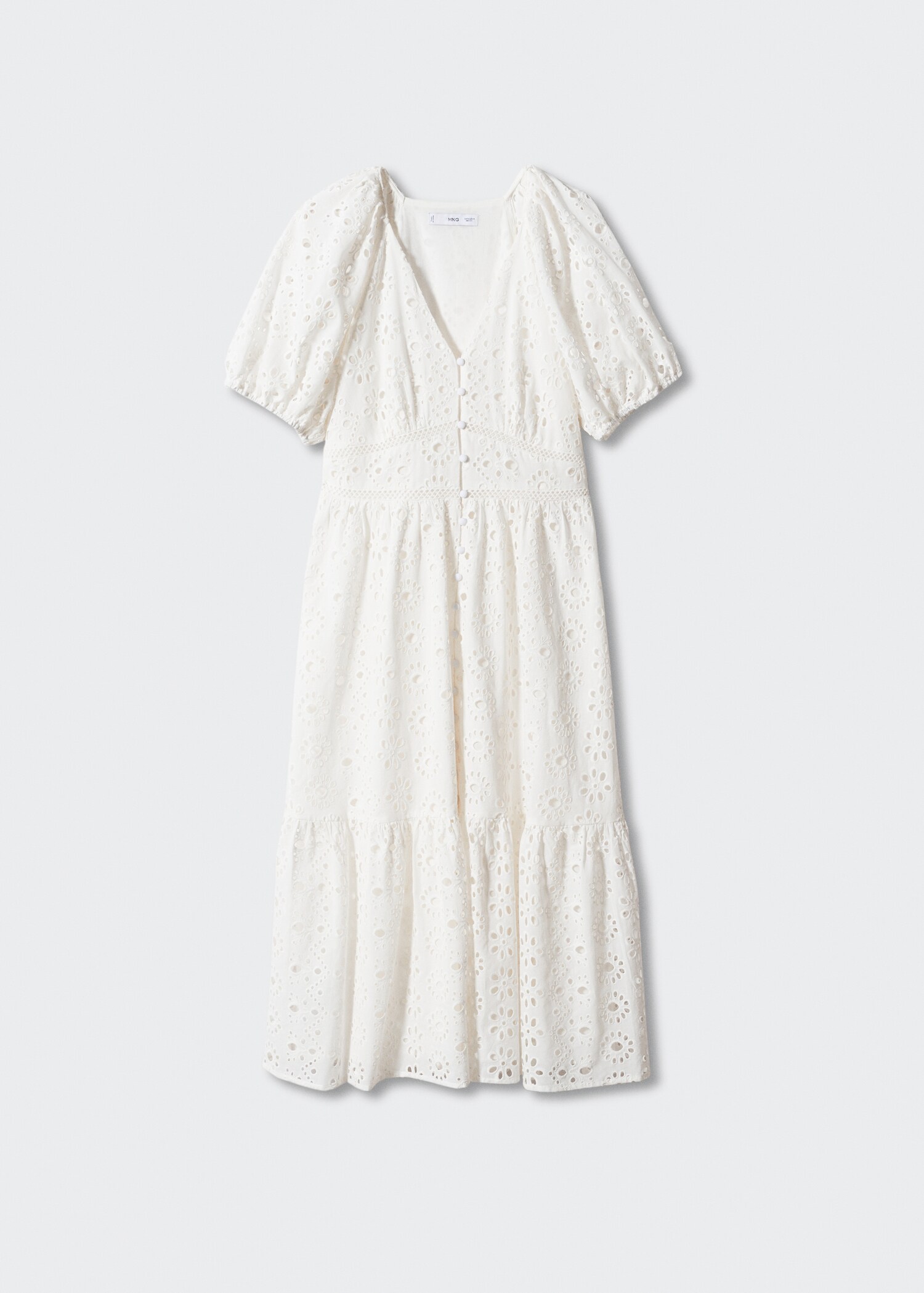 Embroidered openwork dress - Article without model