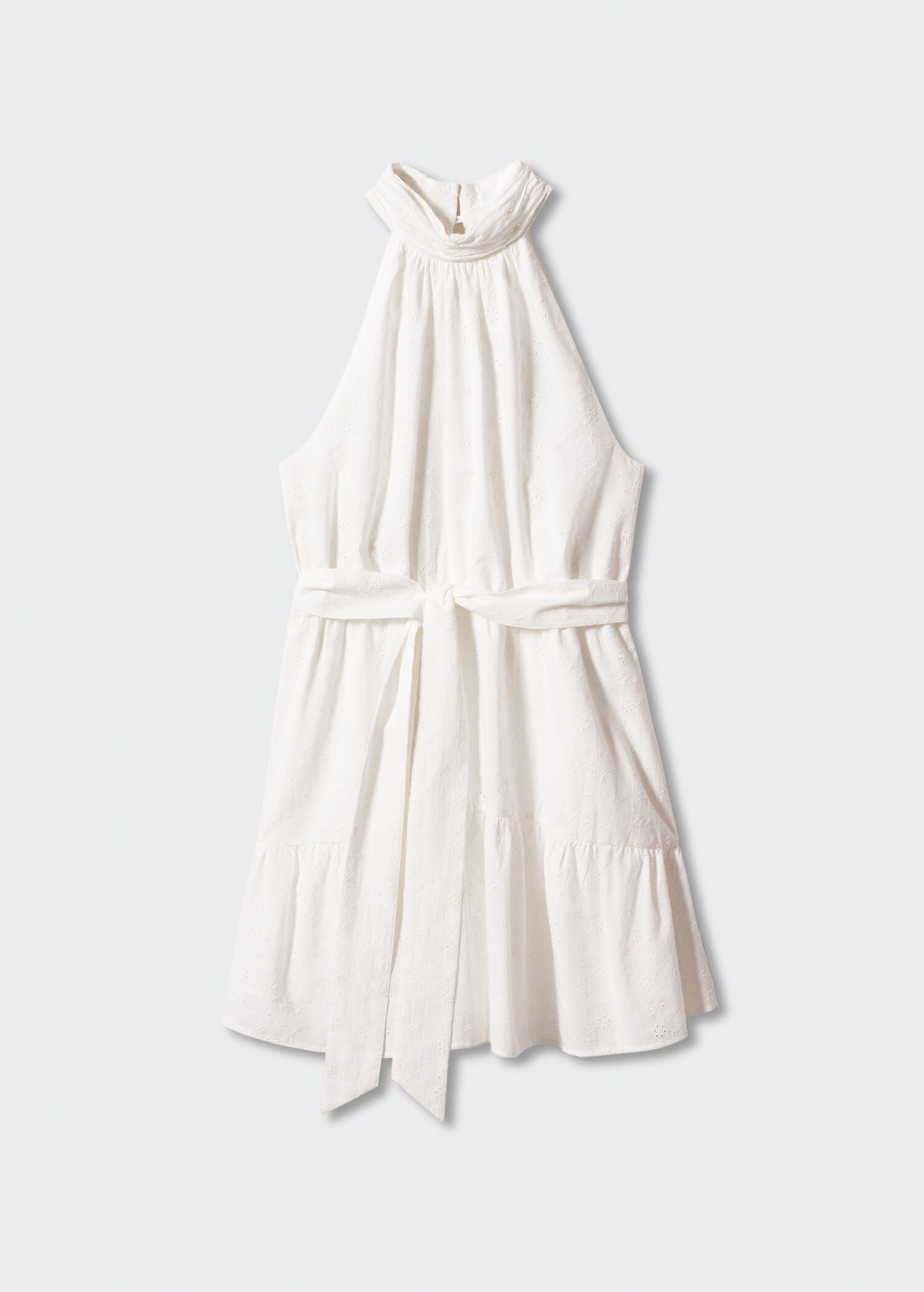 Vestido bordado cuello halter - Artículo sin modelo