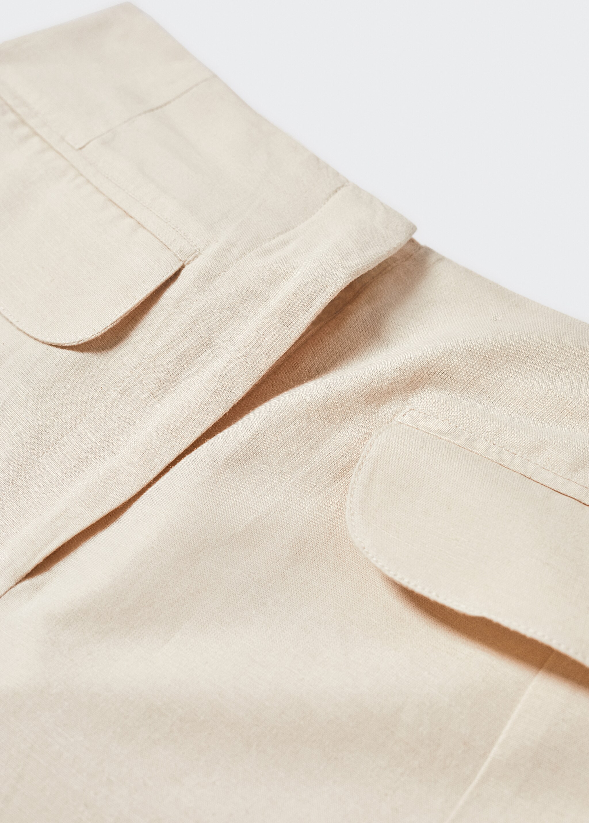 Linen shorts with pockets - Details of the article 8