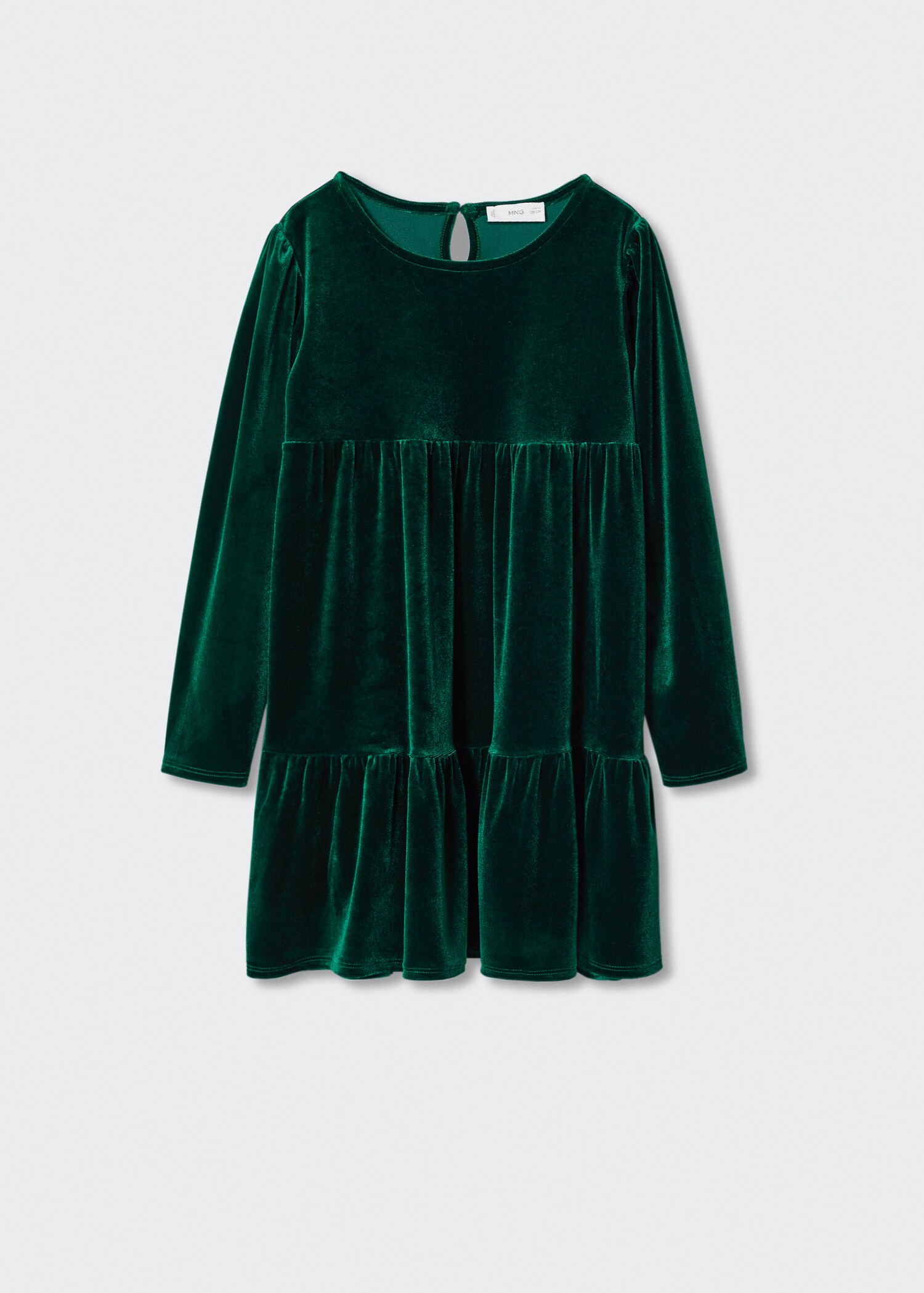 Ruffled velvet dress - Article without model