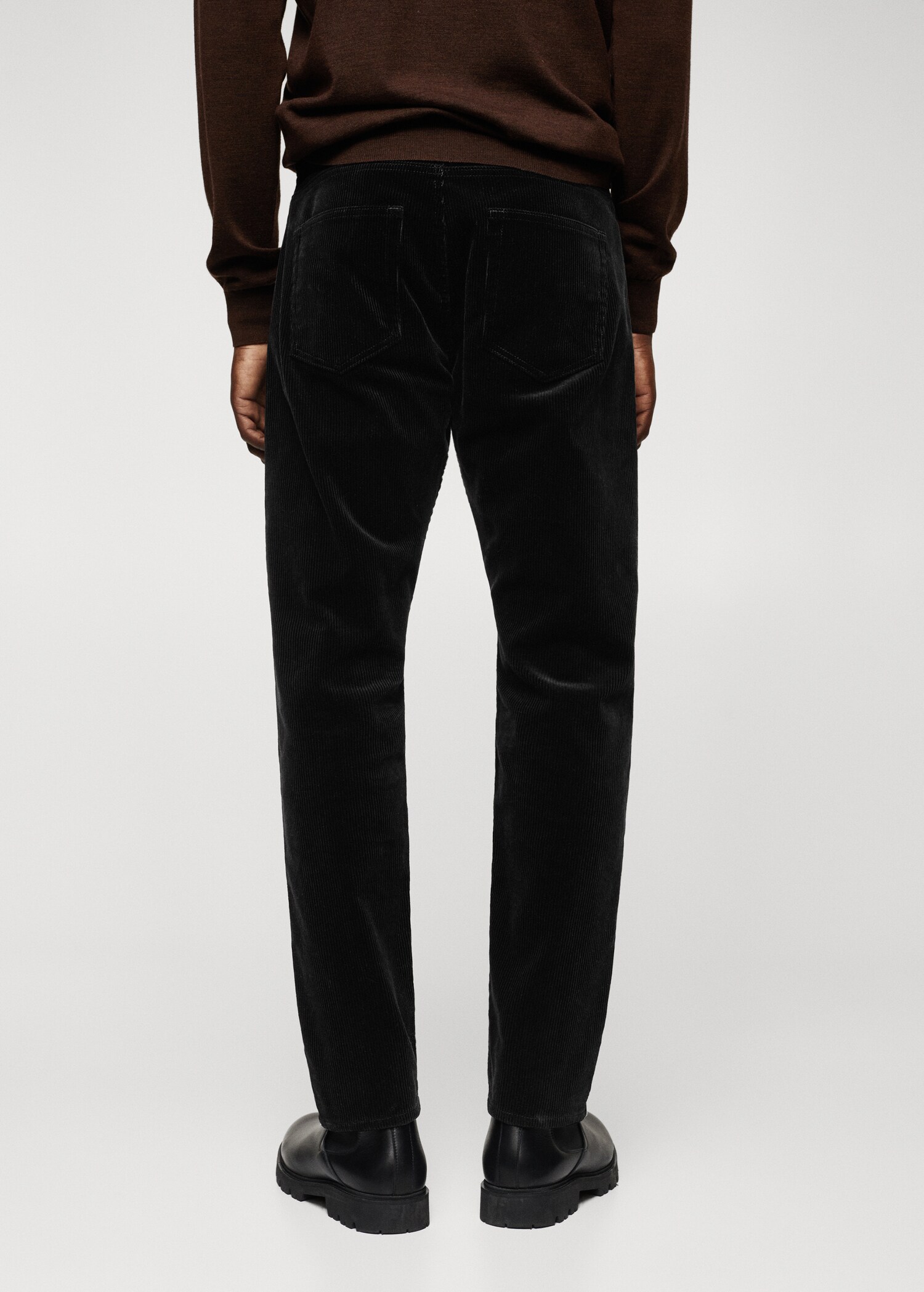 Slim fit corduroy trousers - Reverse of the article