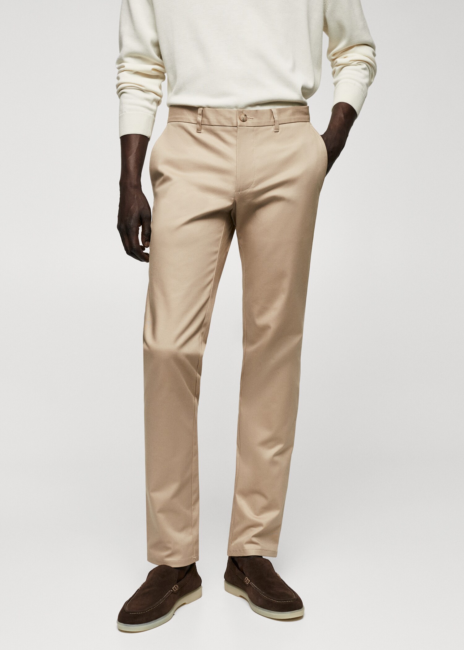 Pantalon chino skinny - Plan moyen