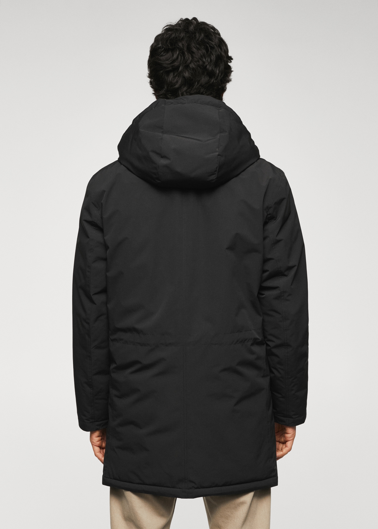 Parka acolchada capucha - Reverso del artículo