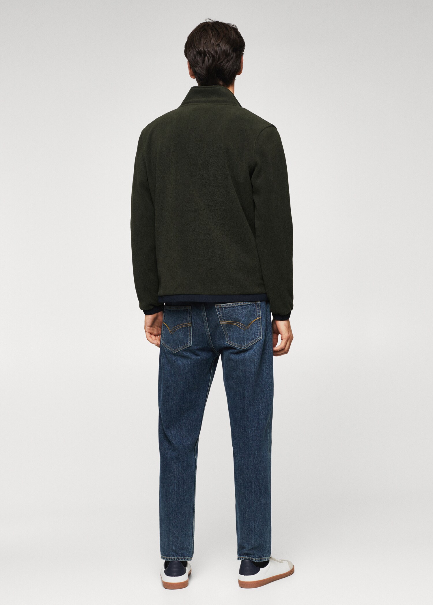 Chaqueta polar combinada - Reverso del artículo