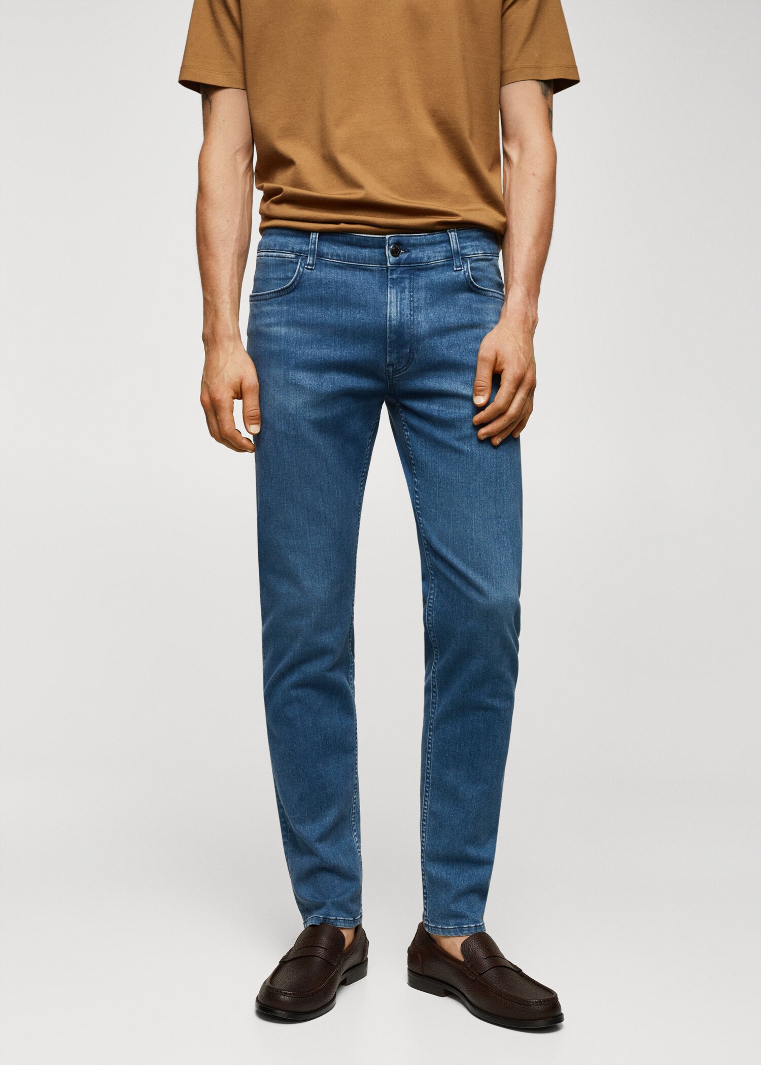 Slim fit Ultra Soft Touch Patrick jeans - Medium plane