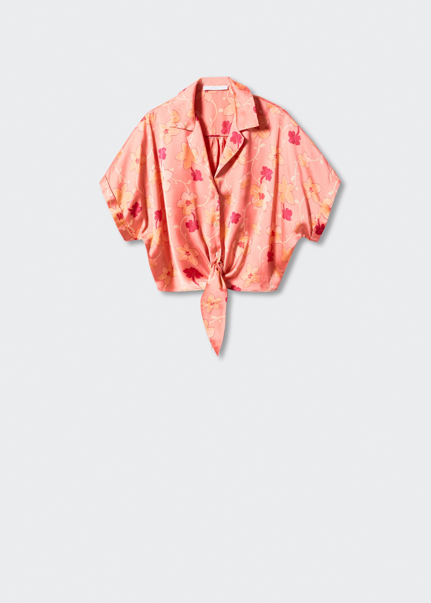 Floral satin blouse - Barang tanpa model