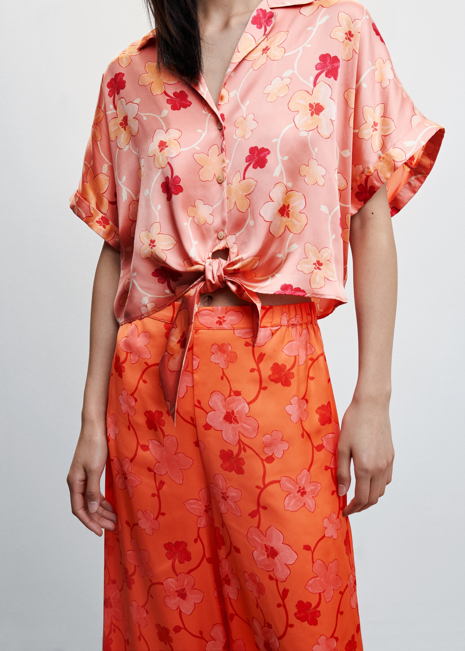 Floral satin blouse - Rincian barang 6