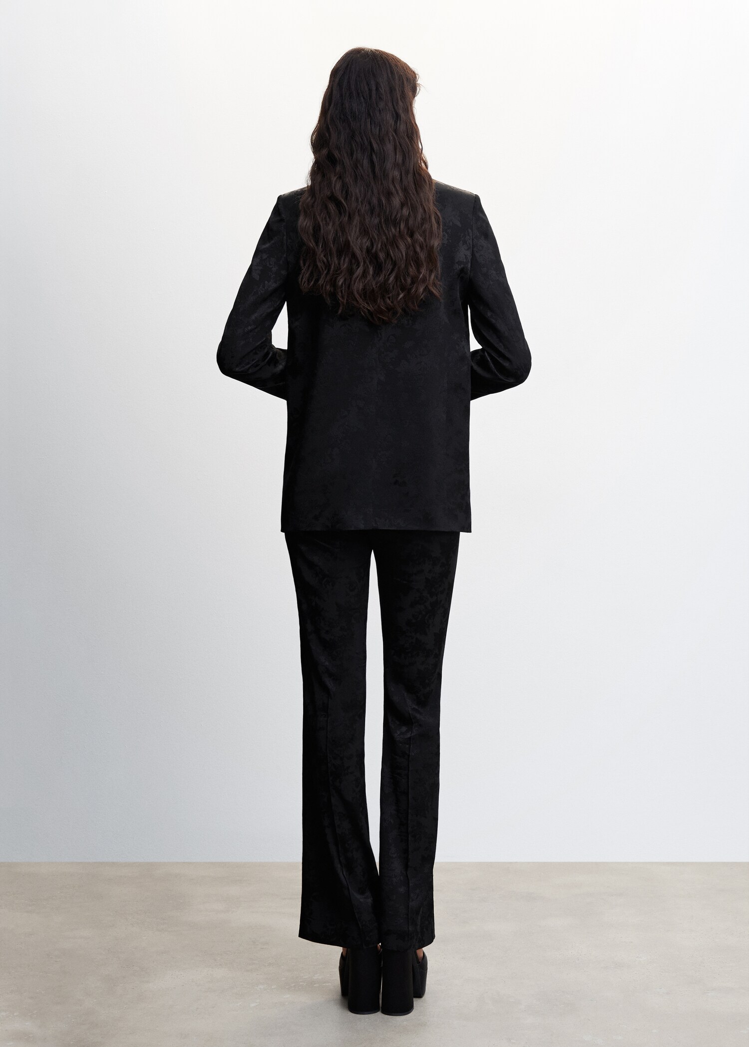 Jacquard blazer - Reverse of the article