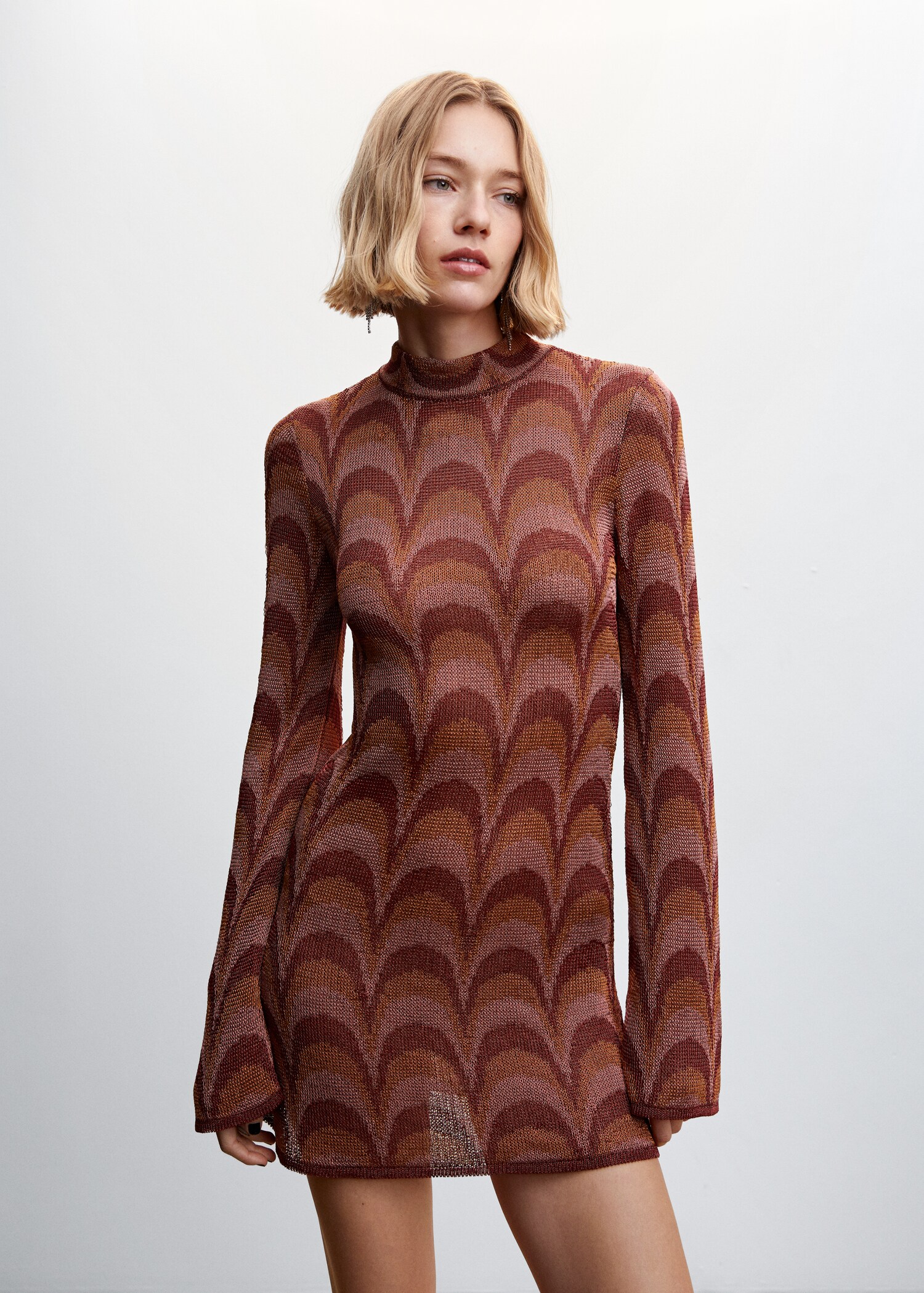 Lurex knitted dress - Medium plane