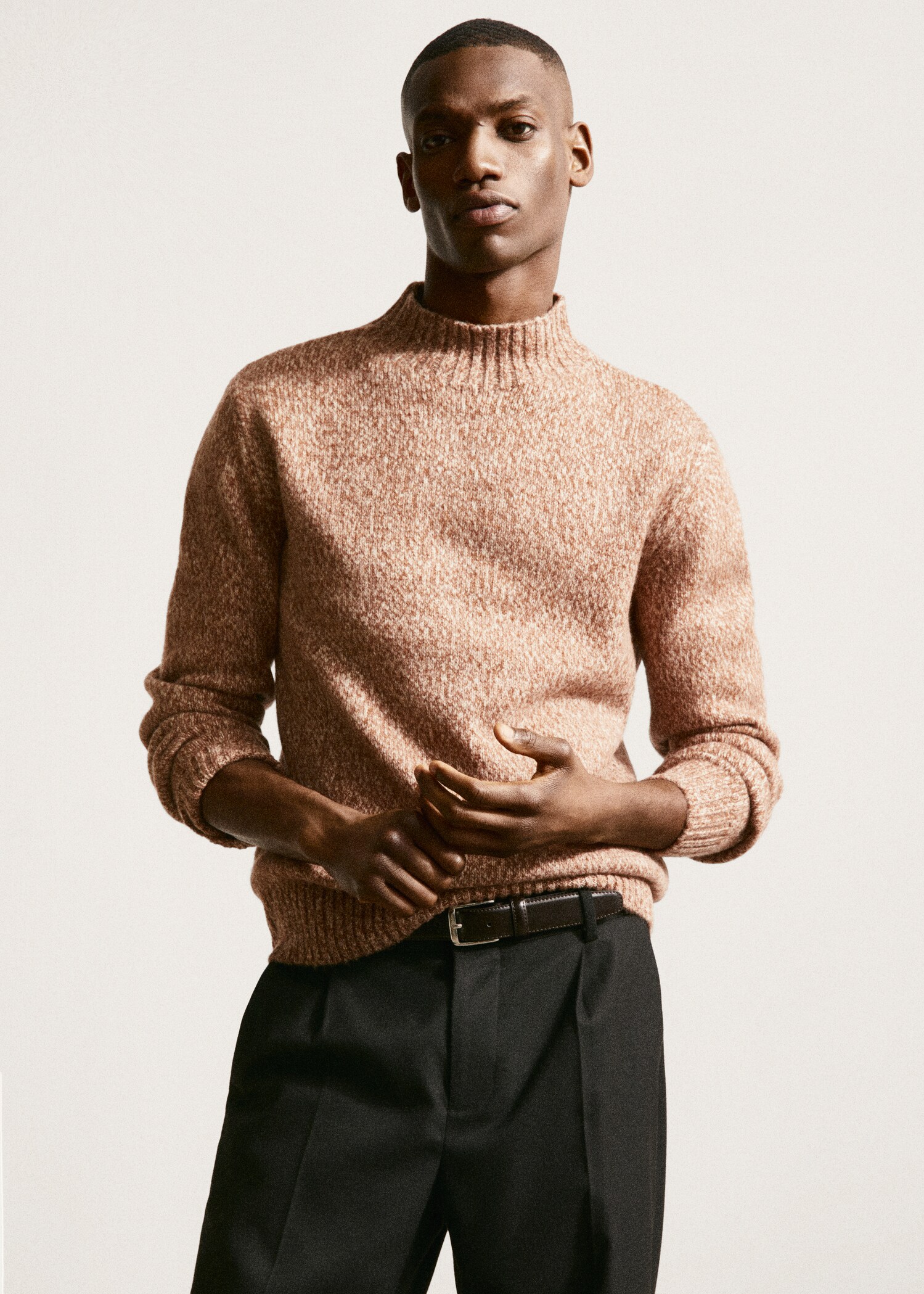 Perkins-neck flecked sweater - Details of the article 5