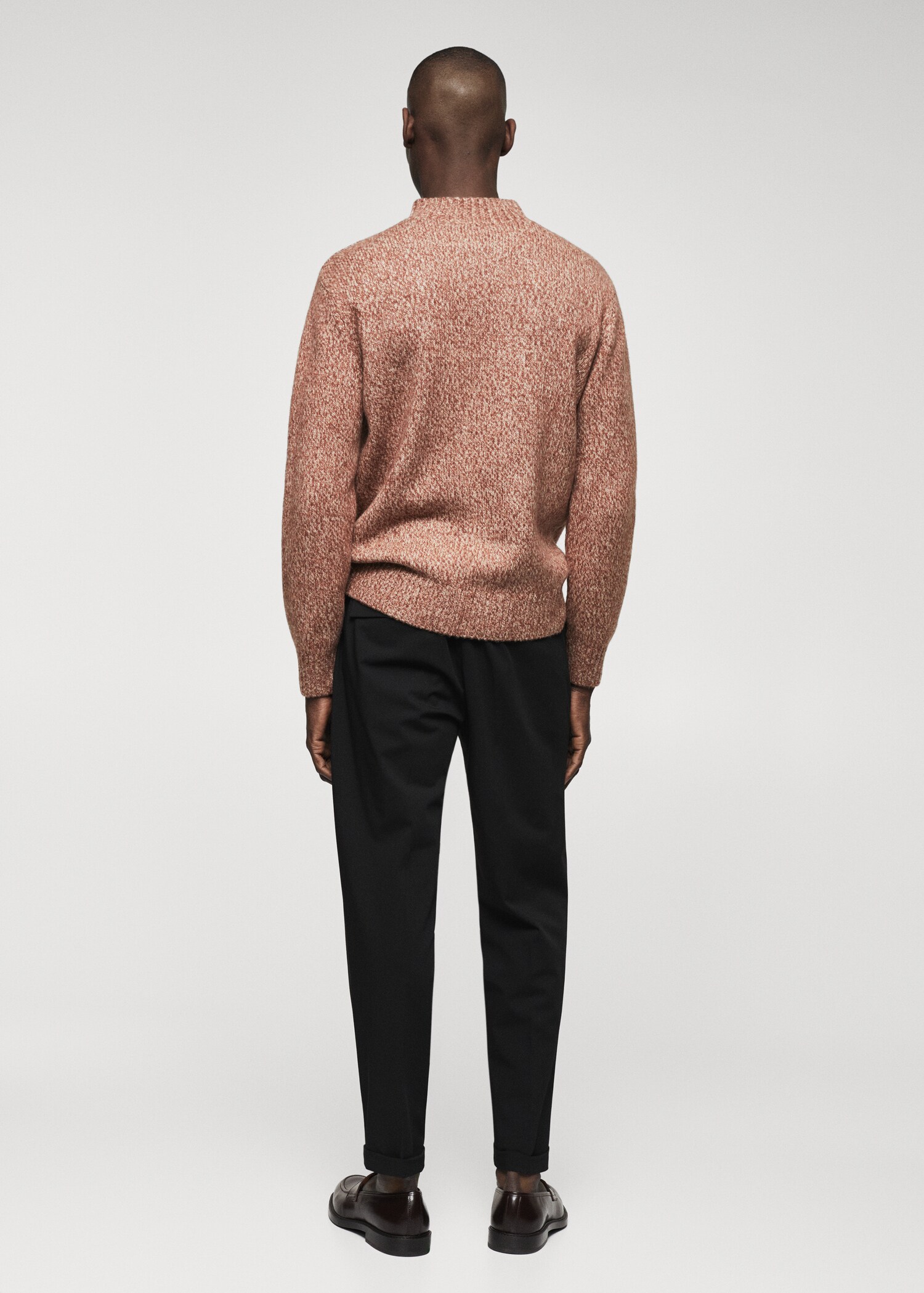 Perkins-neck flecked sweater - Reverse of the article